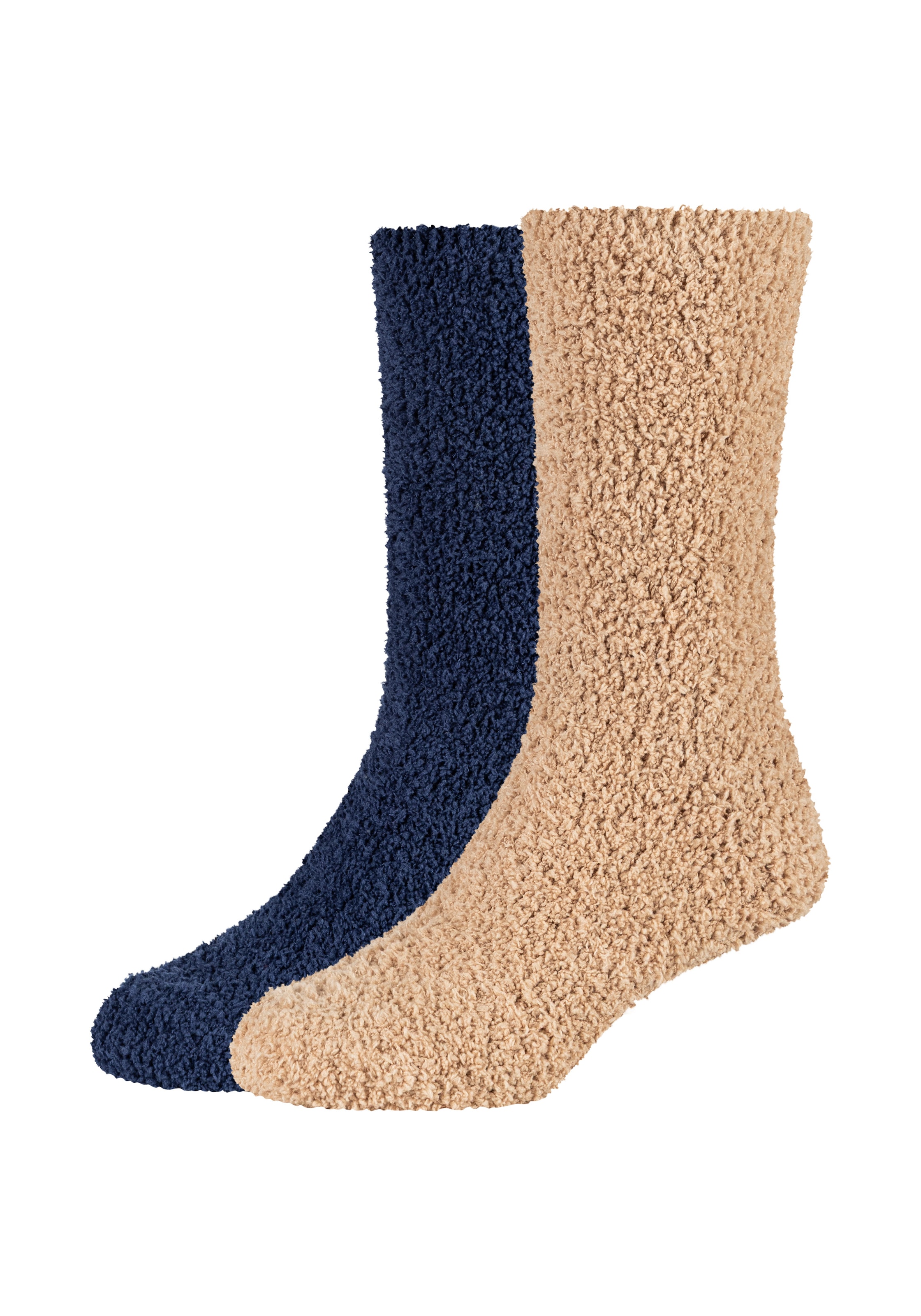 Camano Socken »warm & cozy« 4 Paar tlg. Crew-Schnitt, mit weichem Bund ohne Gummidruck, warme Kuschelqualität