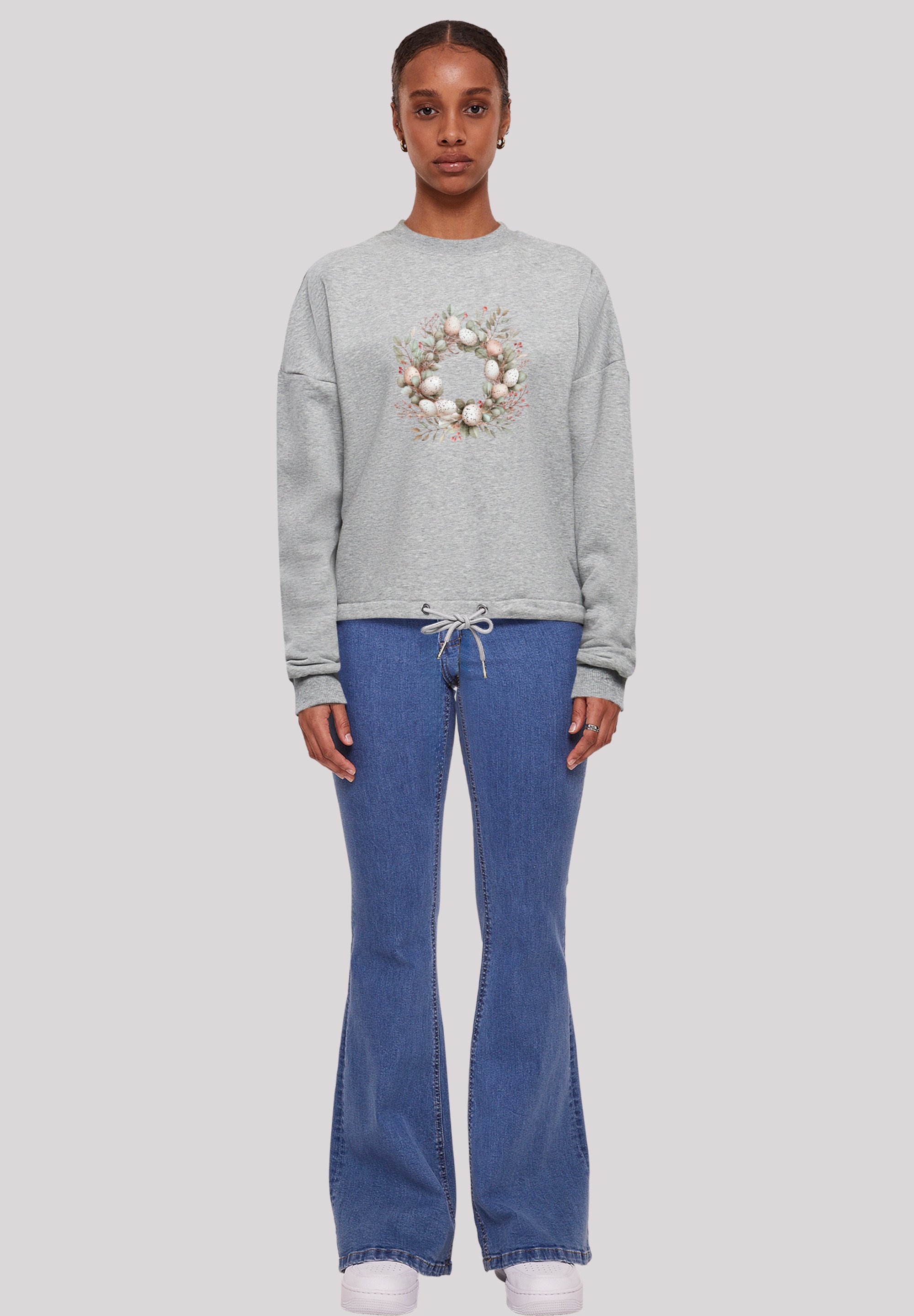F4NT4STIC Sweatshirt »Osterkranz Eierkranz Blumenring«, Premium Qualität