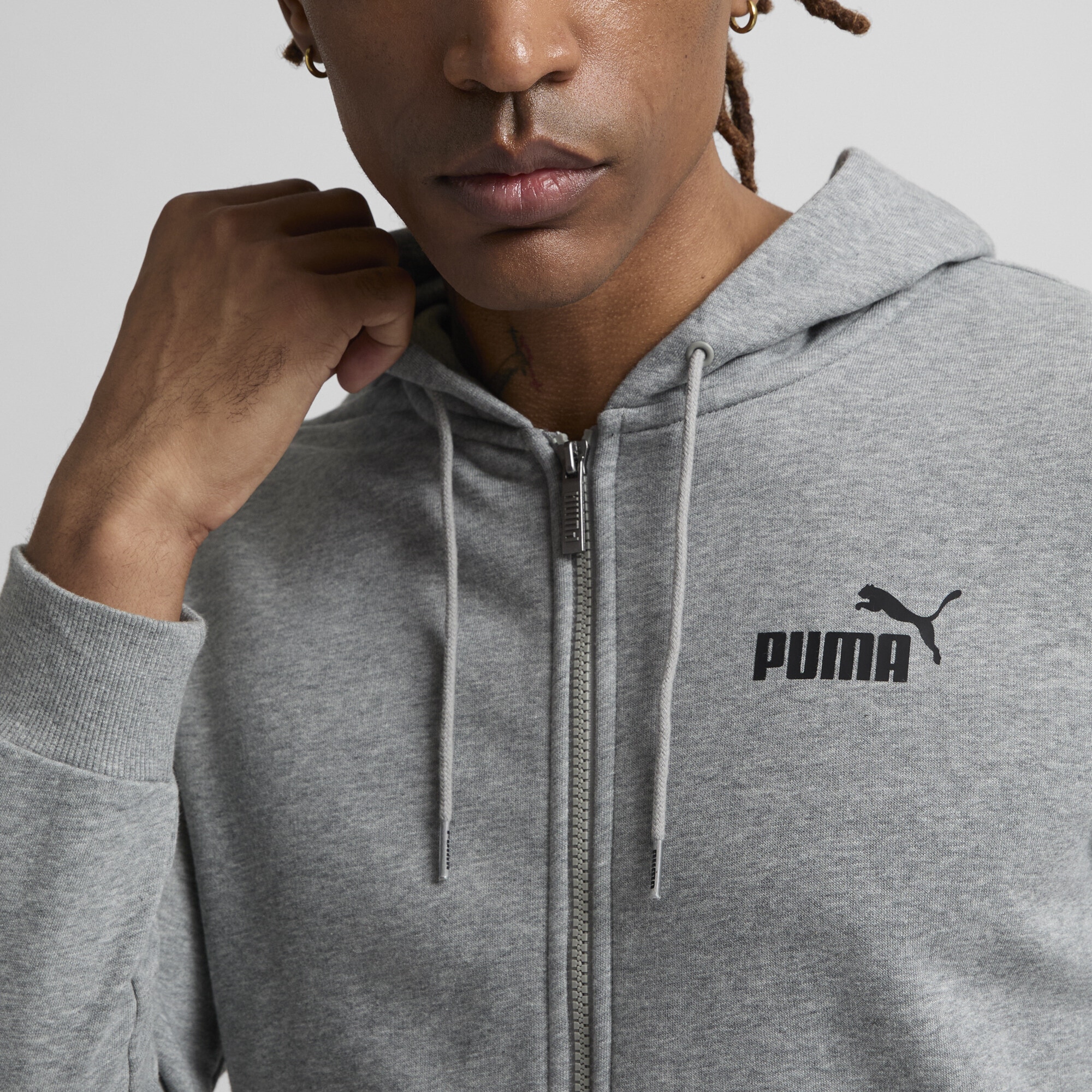 PUMA Sweatjacke "Essentials Small Logo Kapuzenjacke Herren" günstig online kaufen