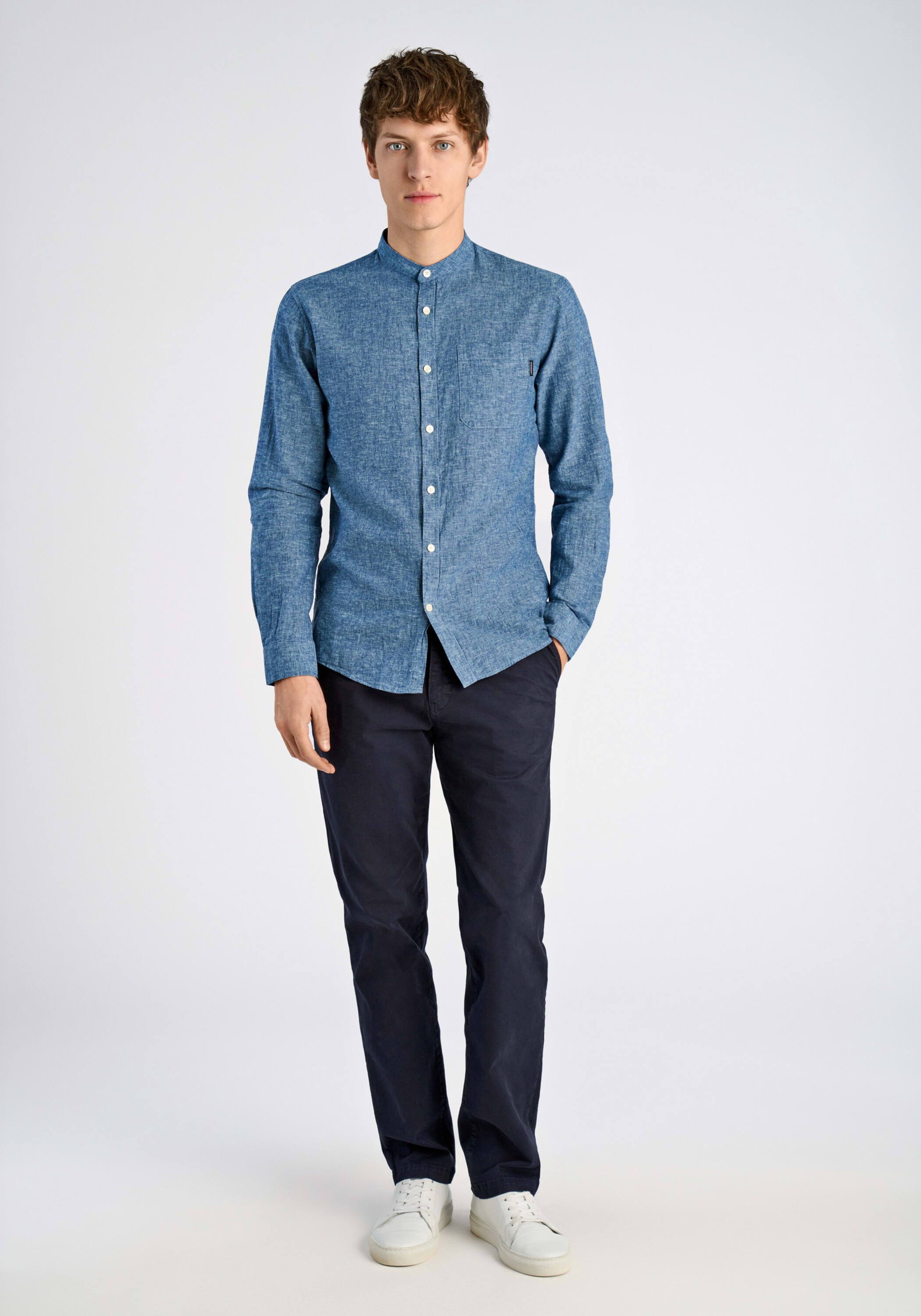 LINDBERGH Leinenhemd »Leinenhemd (Langarm) Relaxed Fit«