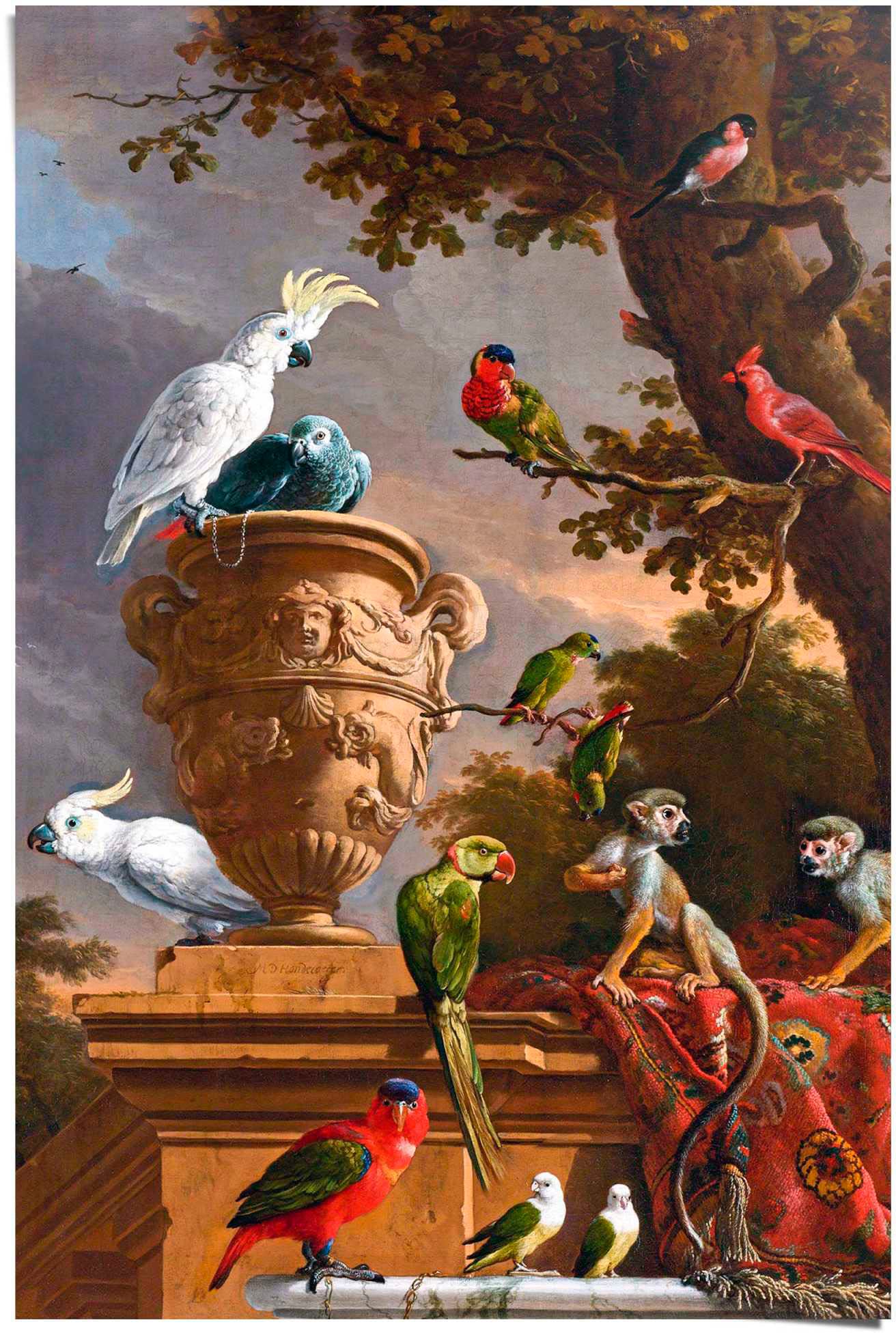 Reinders Poster "De Menagerie - Melchior dHondecoeter" günstig online kaufen