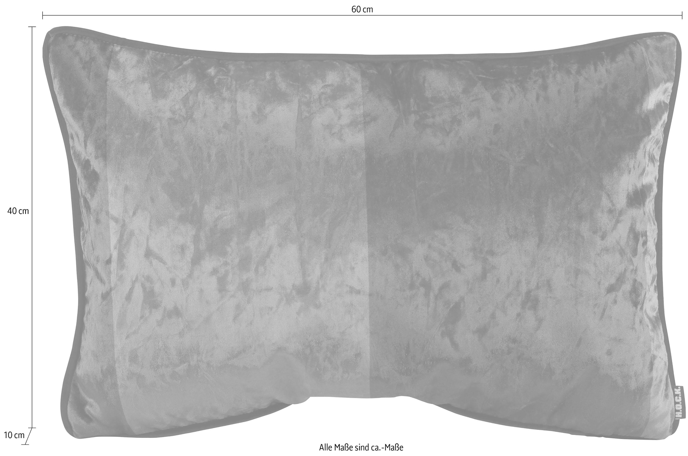 H.O.C.K. Dekokissen »Porono Ice Velvet«, mit bunten Streifen, Wendekissenhülle mit Füllung, 1 Stück