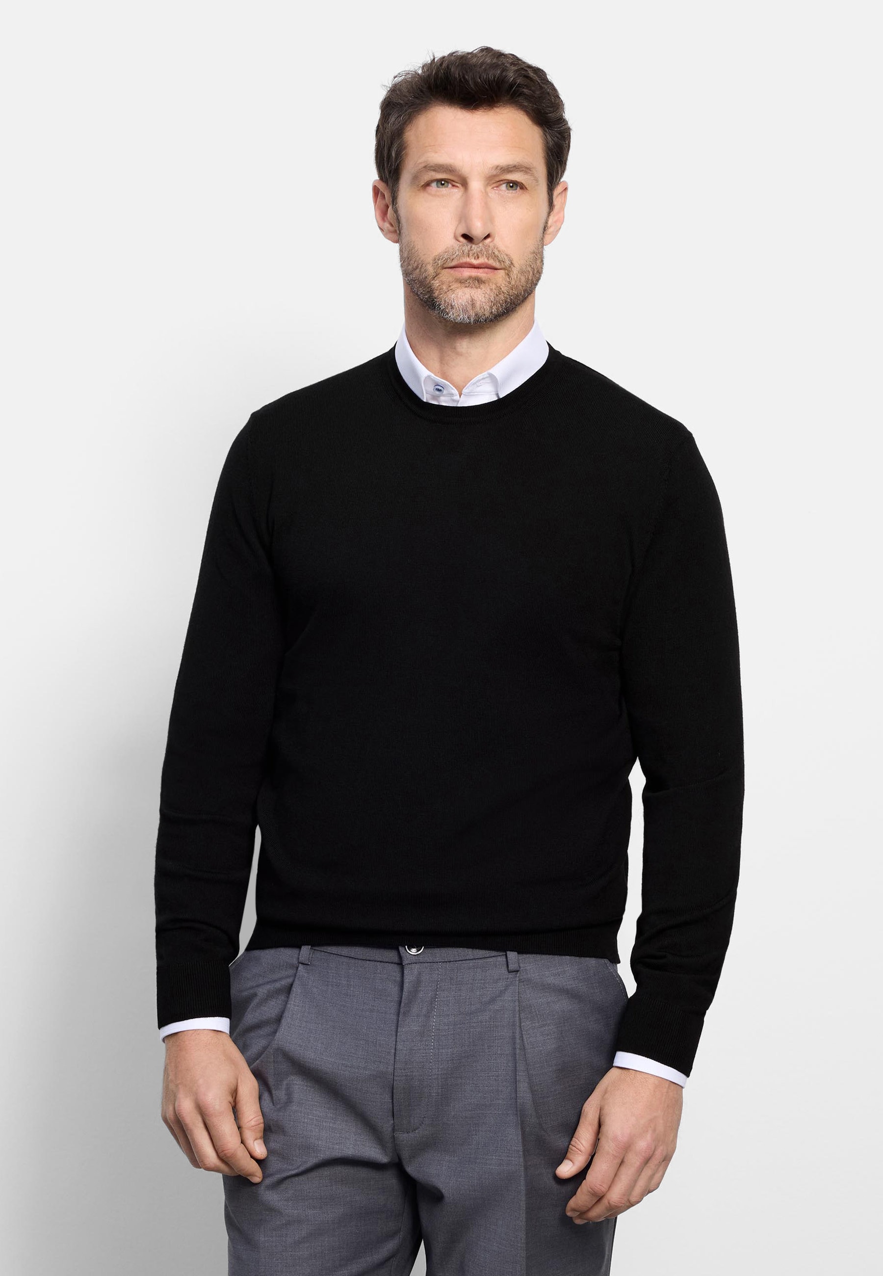 OLYMP Strickpullover "OLYMP Casual Strick, Pullover"