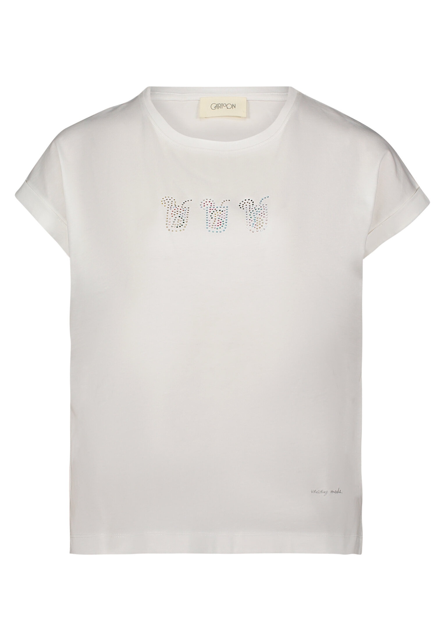 Cartoon Kurzarmshirt »Damen mit Ärmelaufschlag« 1 Stk. Hotfix