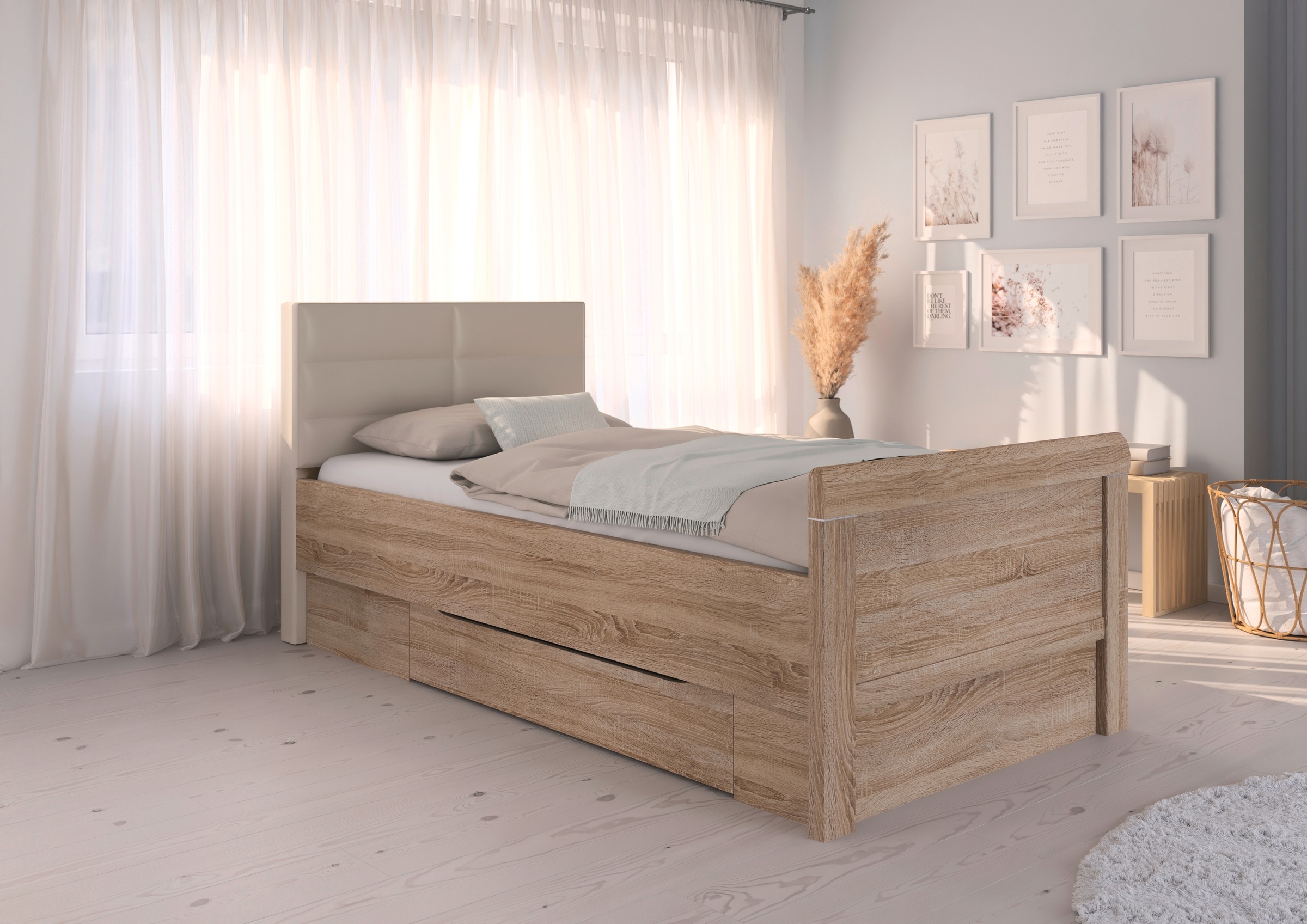 rauch Stauraumbett "Bett Einzelbett Stollenbett Bettkästen EVELYN" in Komfo günstig online kaufen