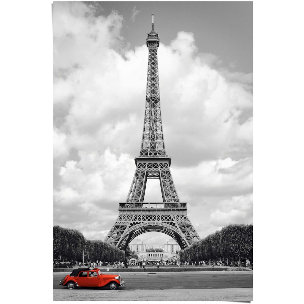 Reinders! Poster »Paris Rotes Auto«, (1 St.)