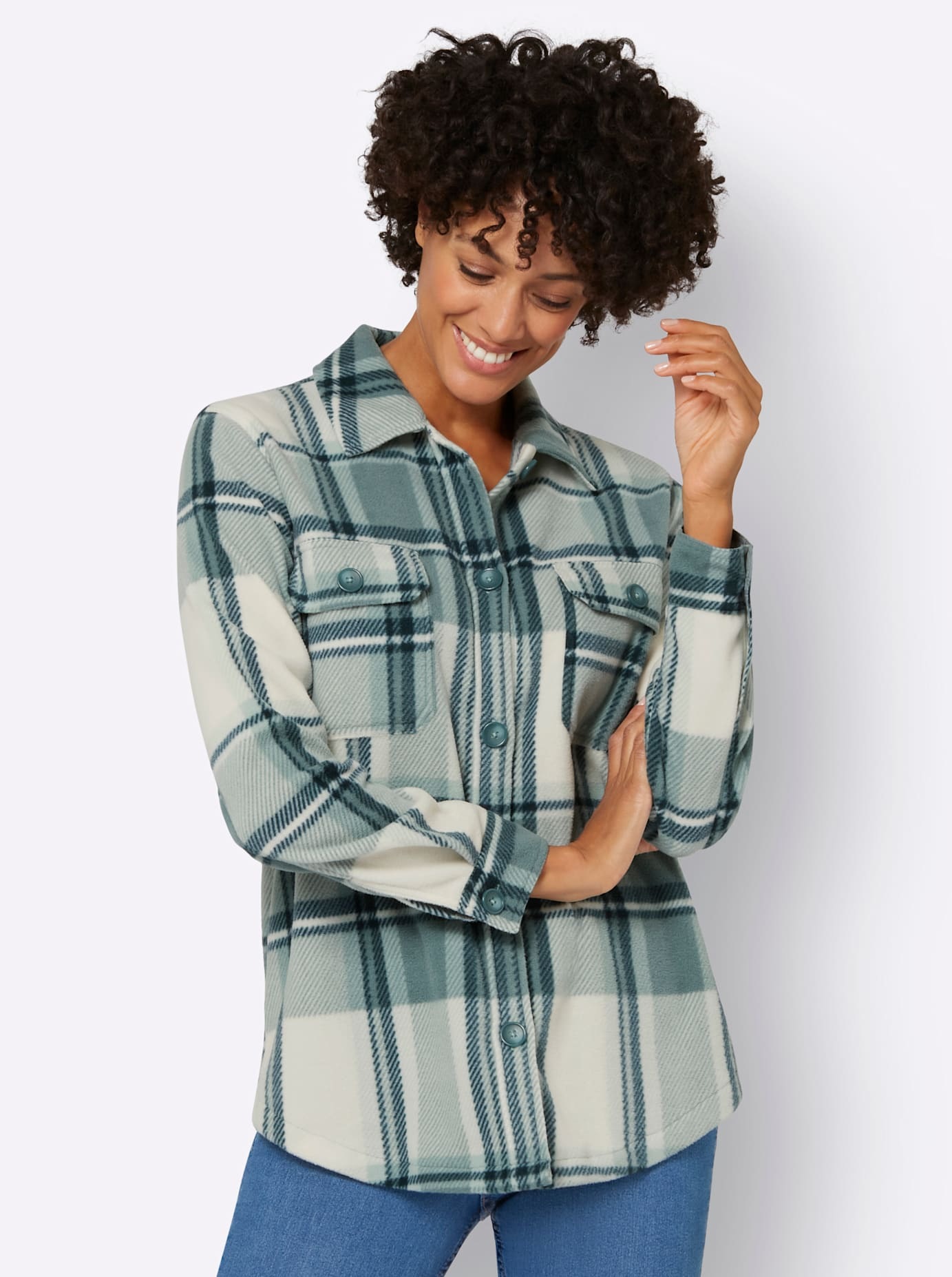 Casual Looks Fleeceshirt "Fleece-Bluse" 1 günstig online kaufen