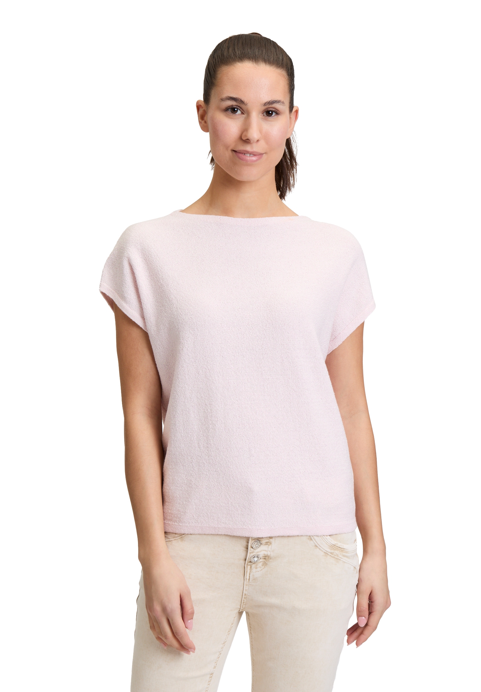 Cartoon Kurzarmshirt "Damen Strukturshirt kurzarm" 1 Stk. tlg. Material günstig online kaufen