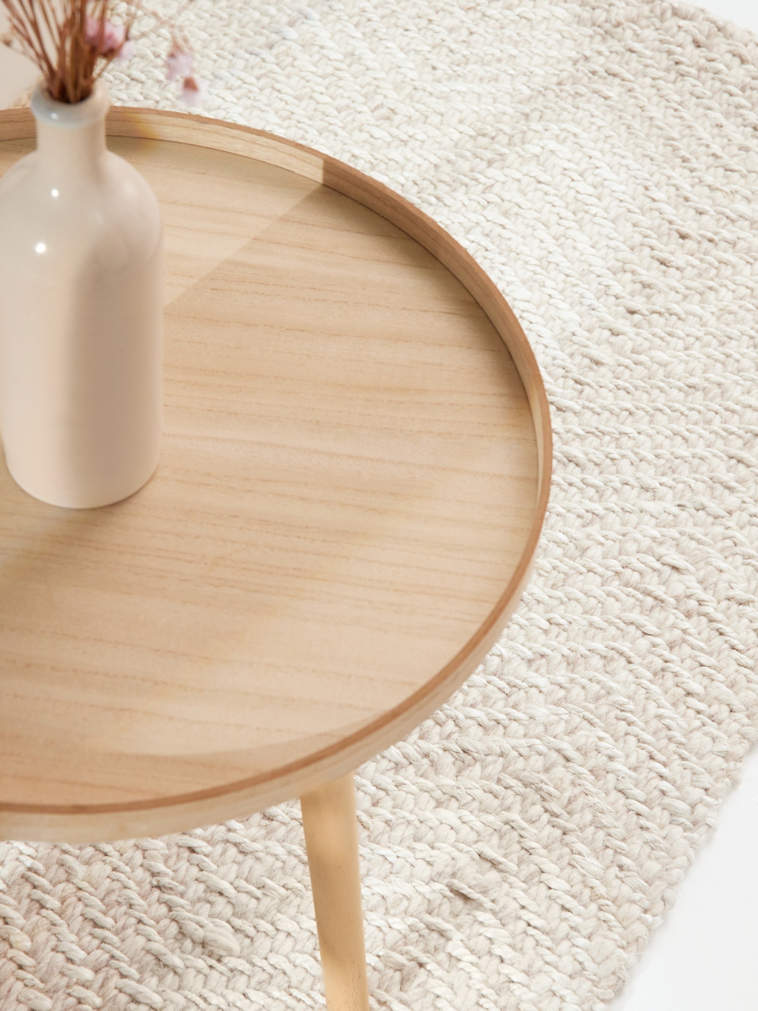 ELLE DECORATION Wollteppich »Majoli«, rechteckig, 10 mm Höhe, Herringbone, Wolle, Jute, Natur, Wohnzimmer, Schlafzimmer, Boho,Skandi
