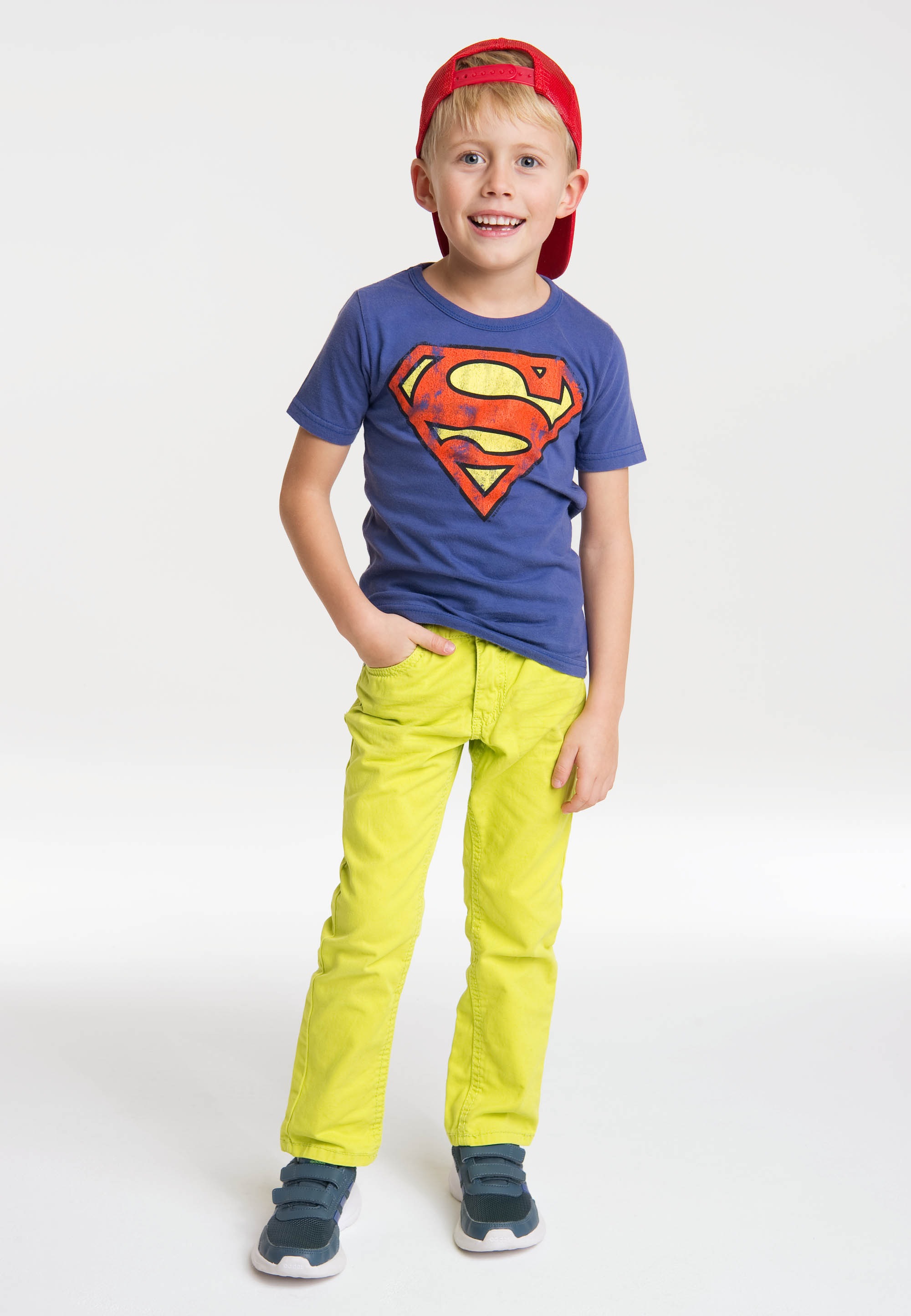LOGOSHIRT T-Shirt »Superman«, mit heldenhaftem Vintage-Print
