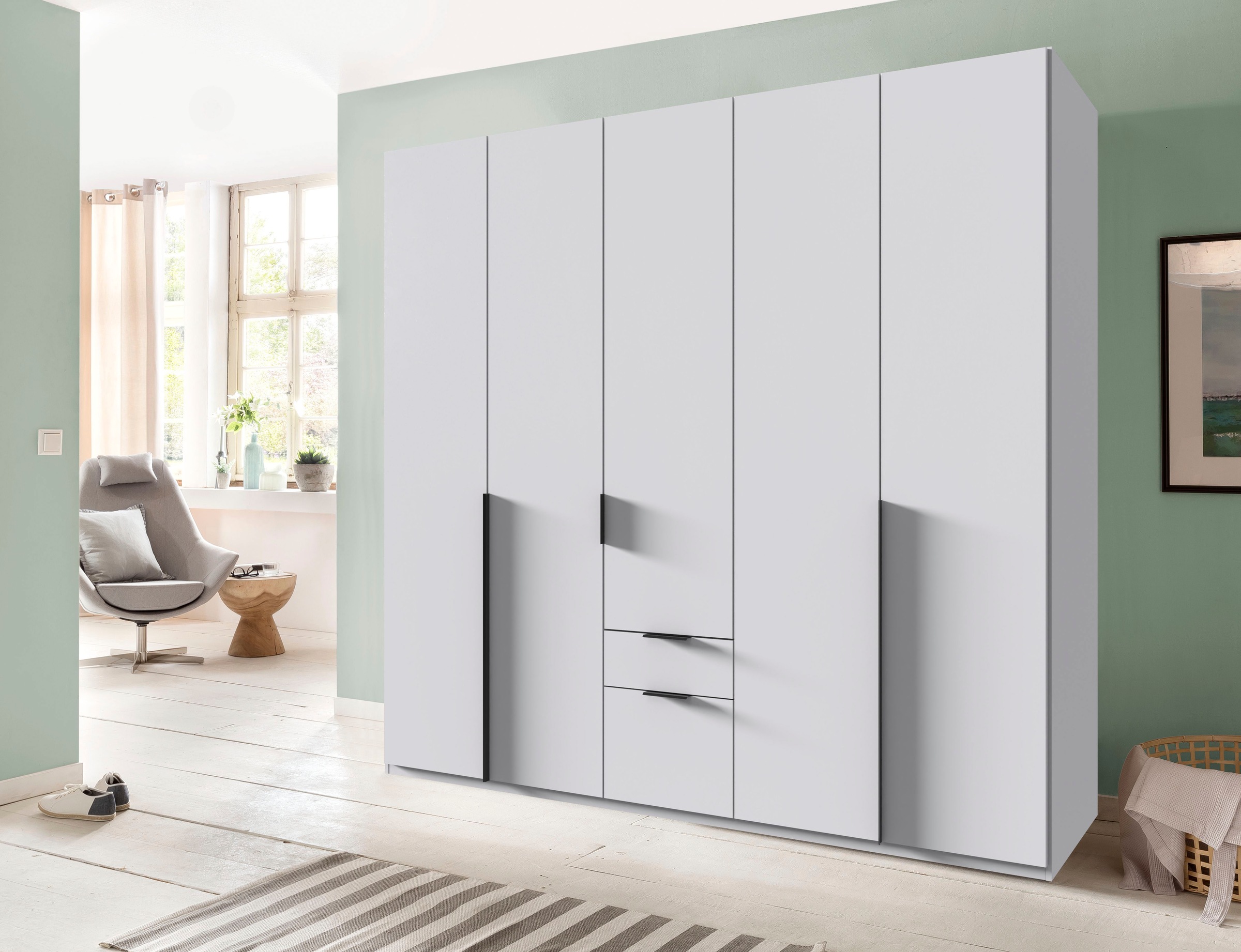 Wimex Drehtürenschrank »Mugano«, (mit langen oder kurzen Griffen aus Metall), in vielen Breiten, 208 oder 236 cm hoch, Made in Germany