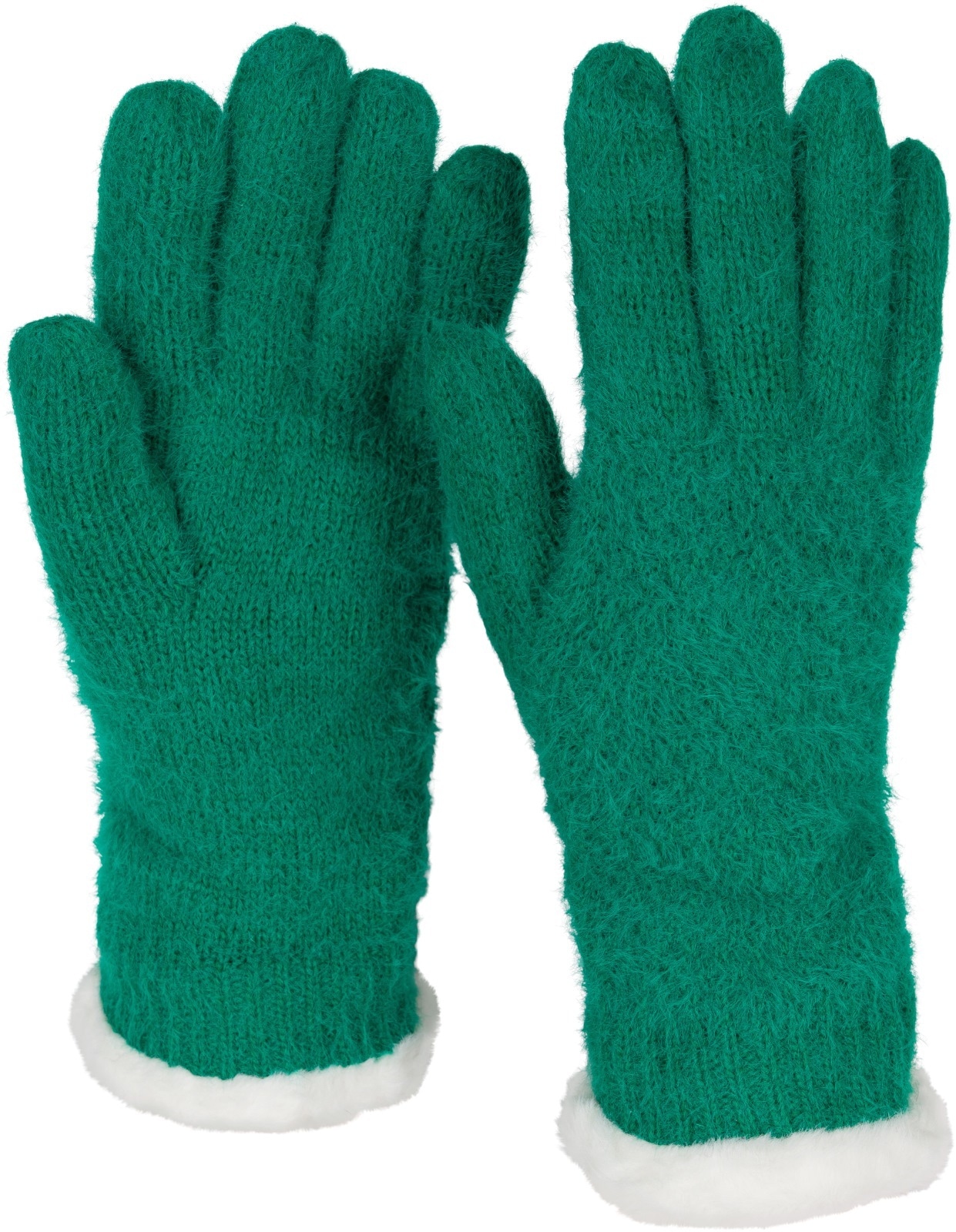 styleBREAKER Strickhandschuhe "Strickhandschuhe mit Reiskornmuster und Fleece" 2 Stk.