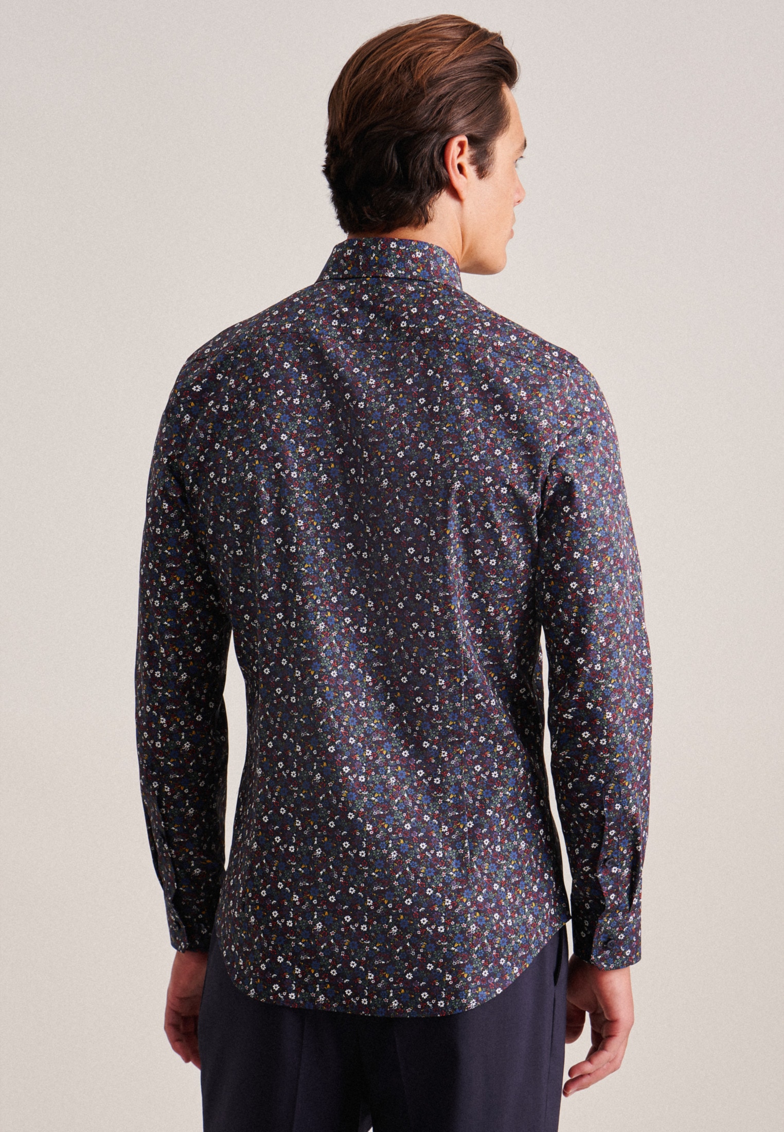 seidensticker Businesshemd »Slim«, Slim Langarm Kentkragen Floral