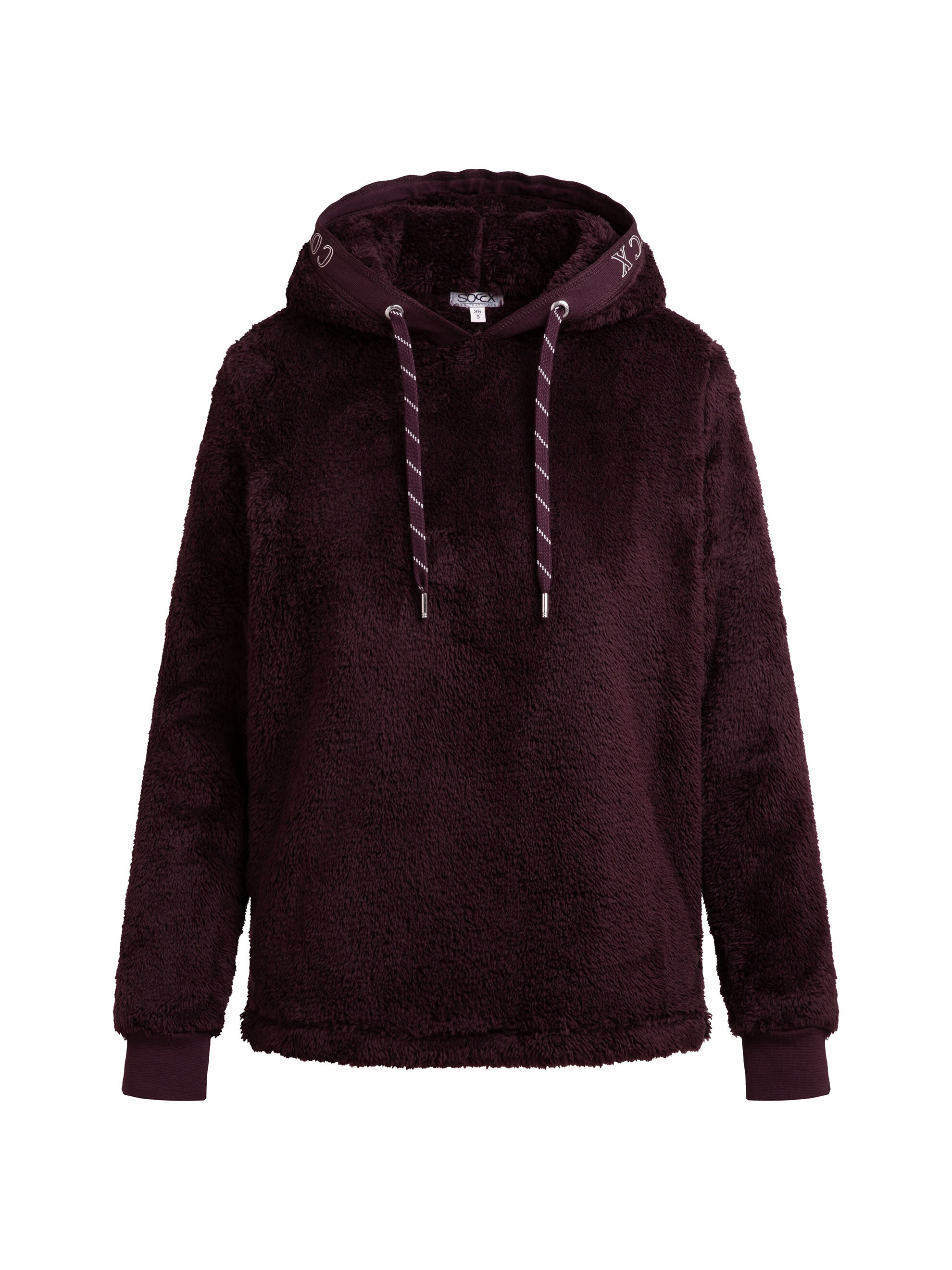 SOCCX Kapuzensweatshirt , mit Seitenschlitze
