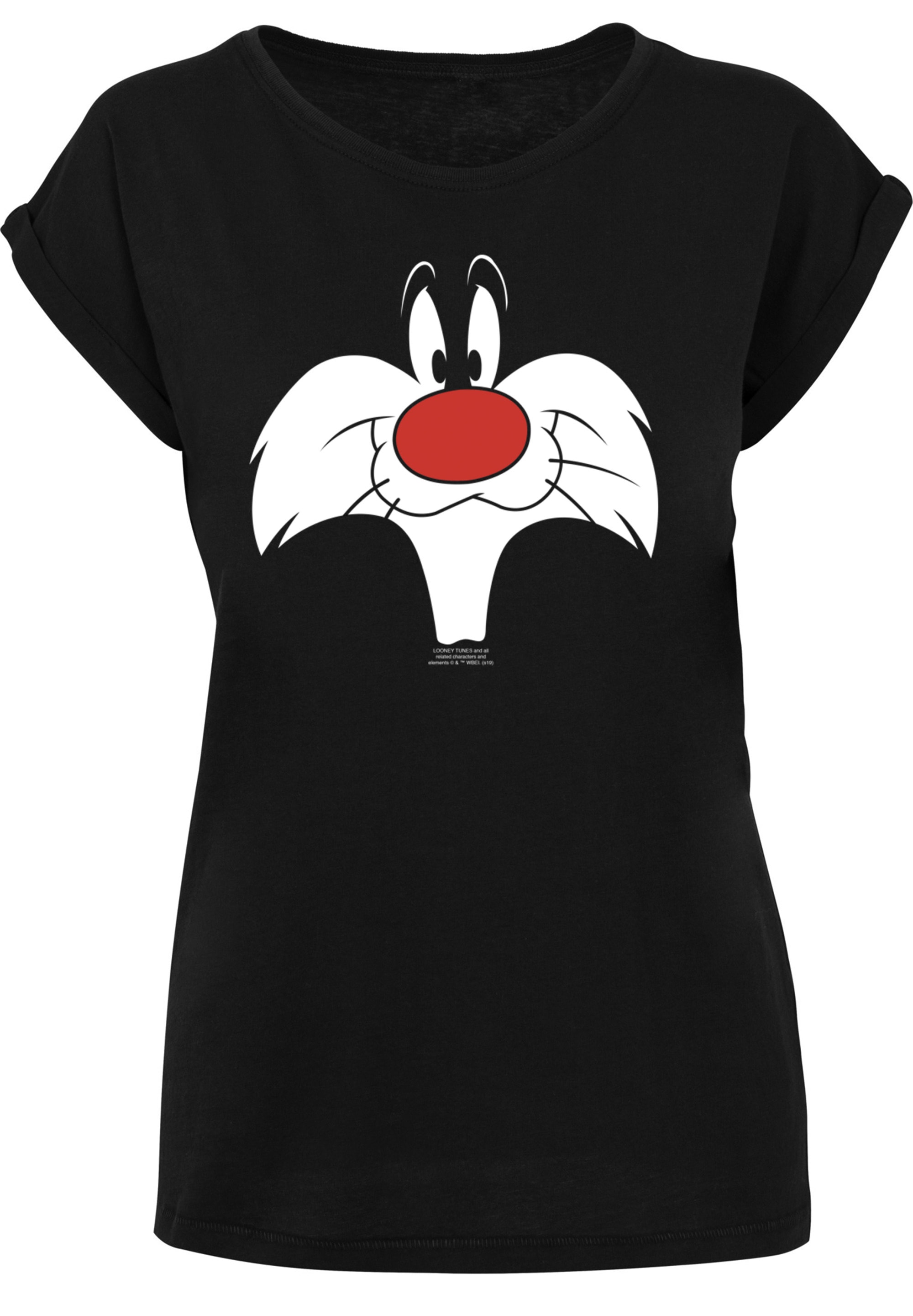 F4NT4STIC T-Shirt »Looney Tunes Sylvester Big Face«, Print