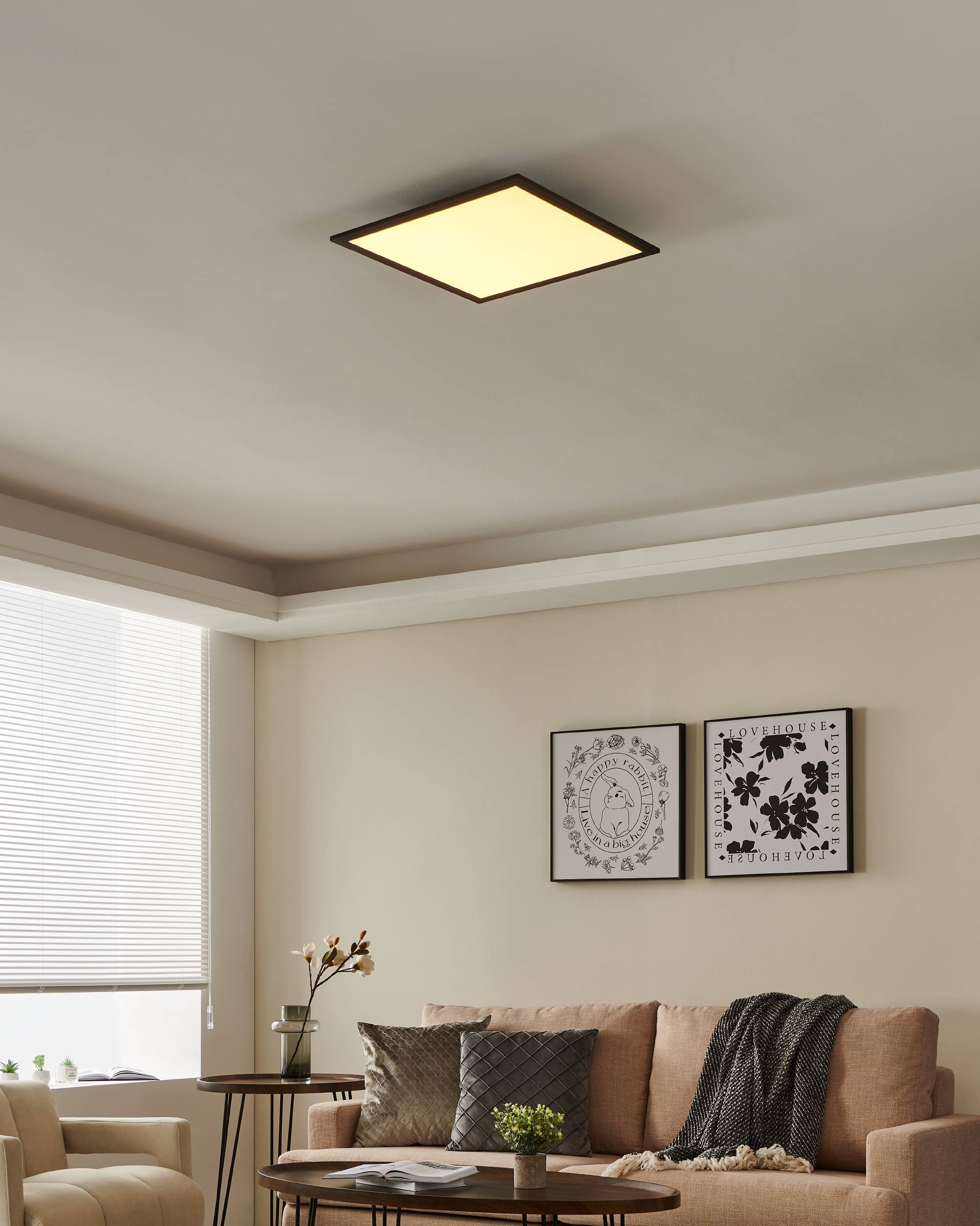 EGLO LED-Deckenleuchte »SALOBRENA-Z«,  in schwarz aus Alu / inkl. LED fest integriert - 21,5 Watt