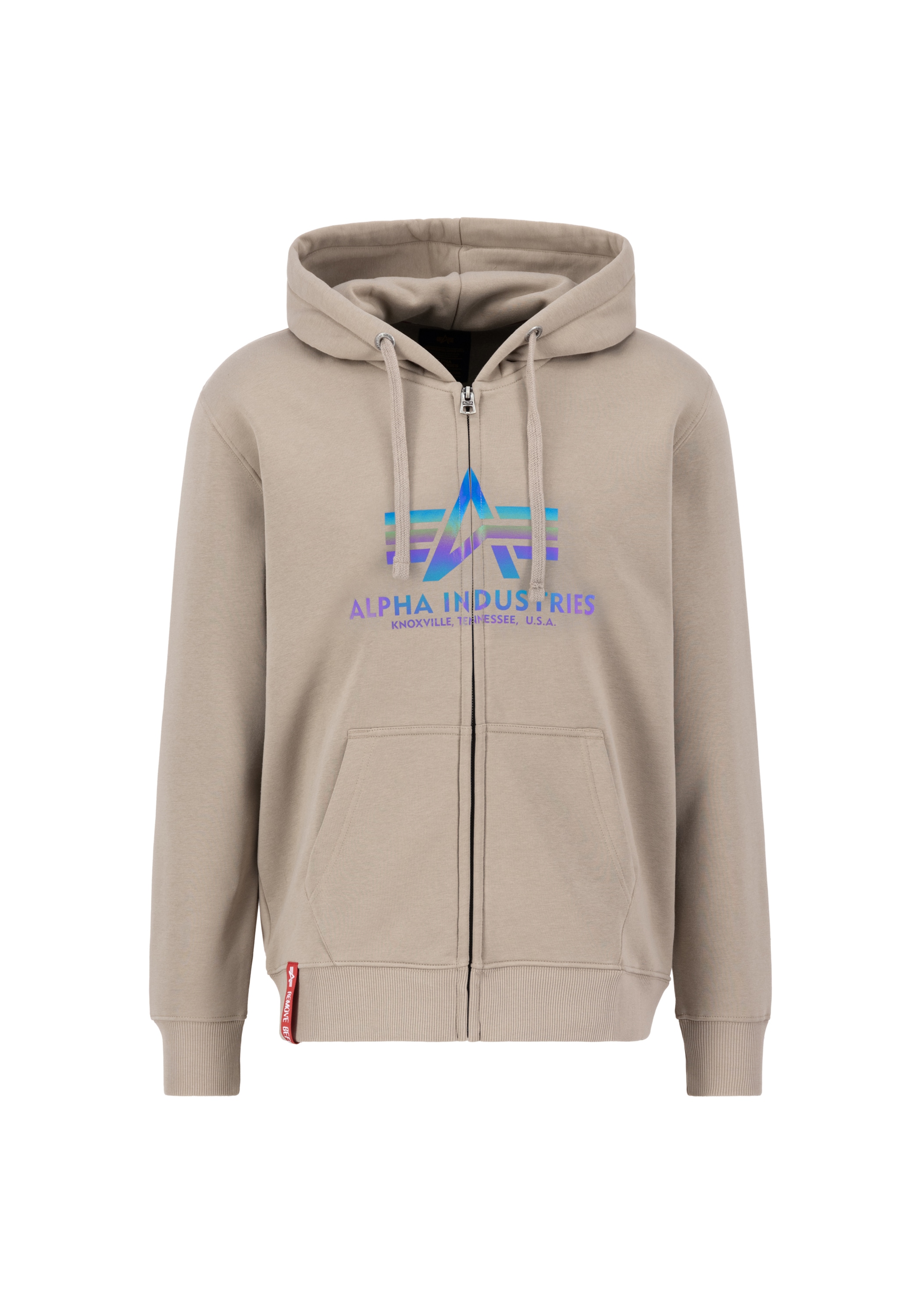 Alpha Industries Hoodie "Alpha Industries Men - Hoodies Basic Zip Hoodie Rainbow Refl."