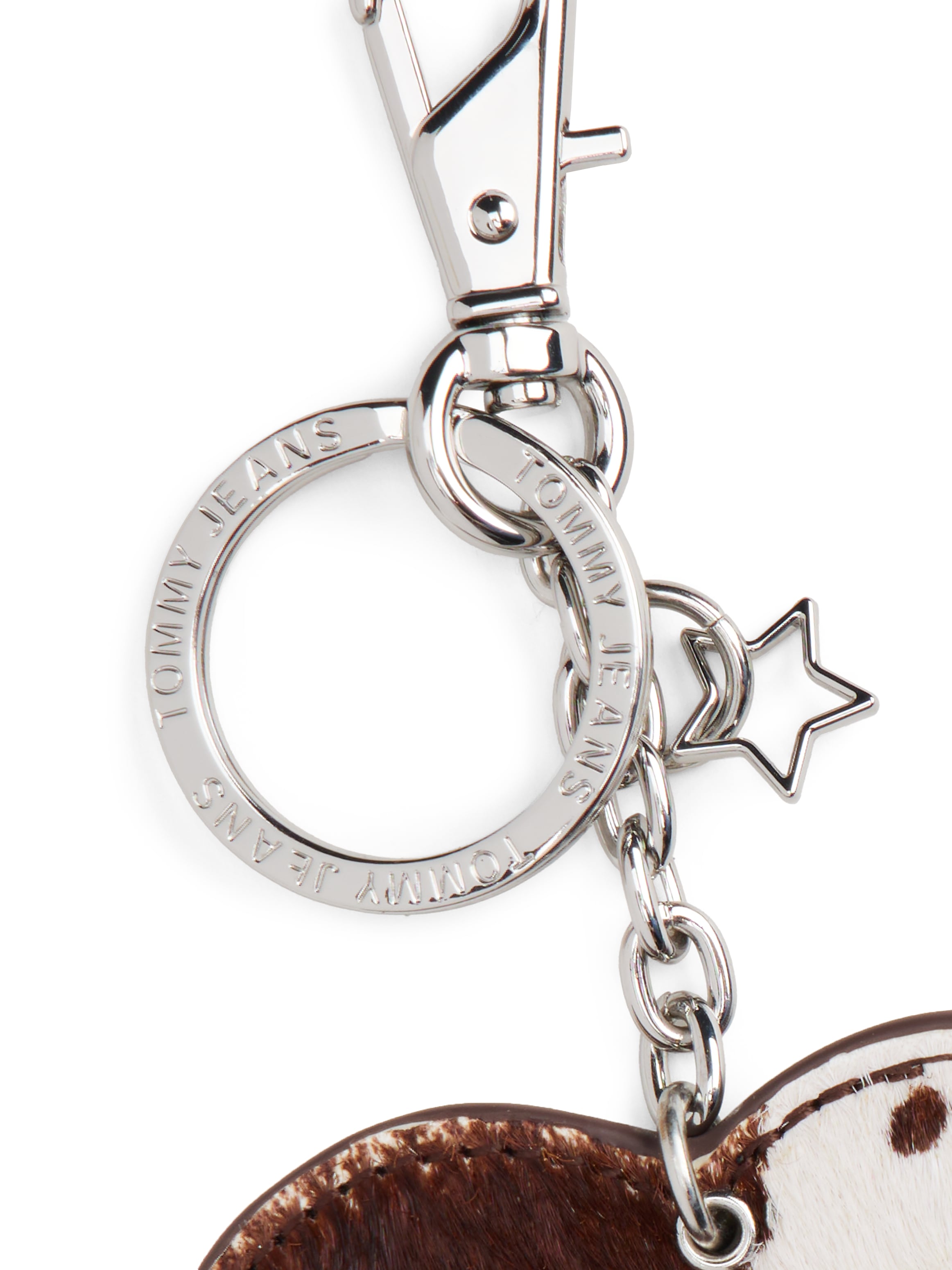 Tommy Jeans Schlüsselanhänger »TJW COW HEART CHARM« Taschenanhänger, Accessoires, Taschen Charm, Bag Charm in Kuhoptik