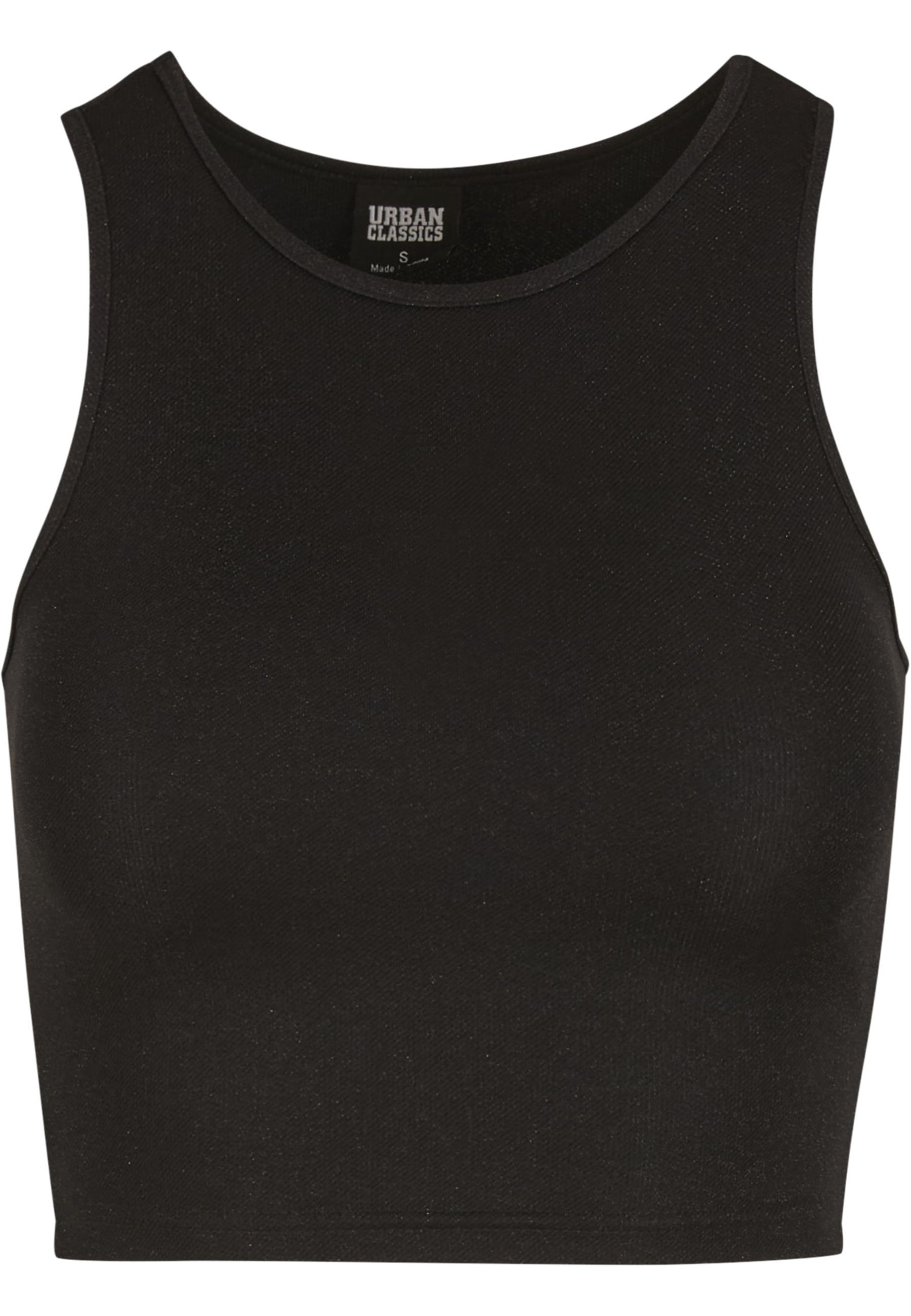 URBAN CLASSICS Muskelshirt "Urban Classics Ladies Glitter Cropped Top" 1 Stk.