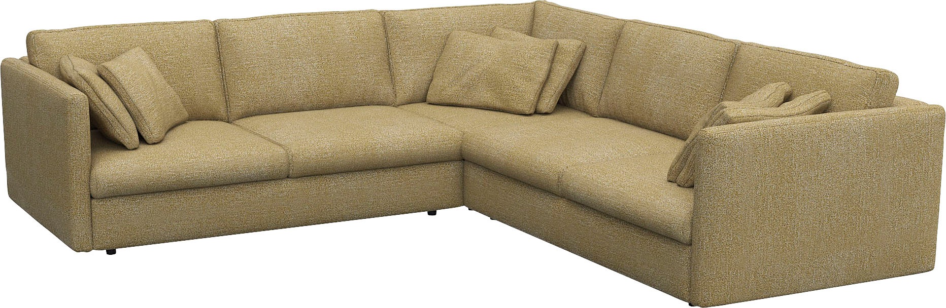 FLEXLUX Ecksofa »Lovane gleichschenklig, bequem und komfortabel«, Weich & anschmiegsam, große Sitztiefe auf Kaltschaum, Dekokissen inkl.