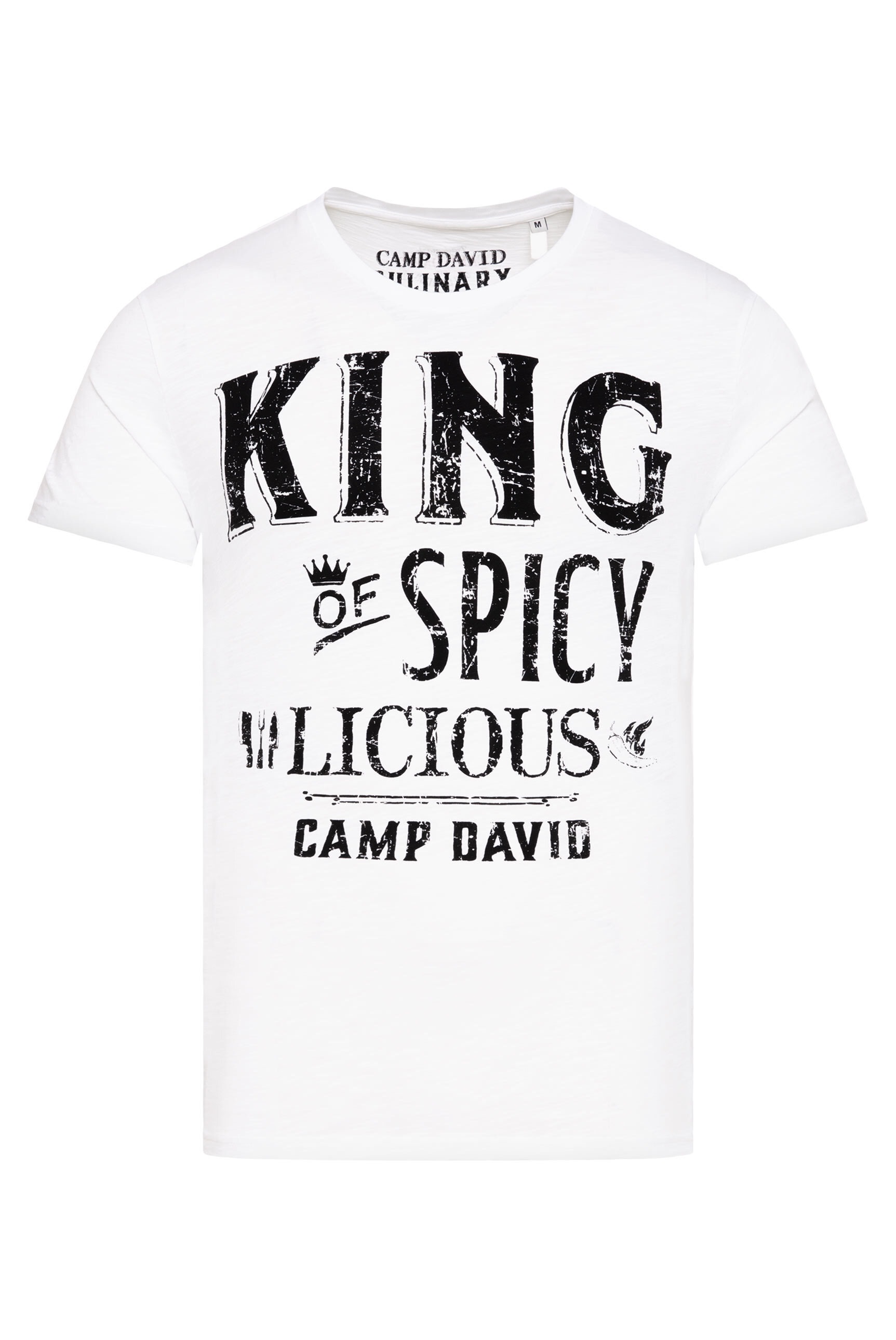 CAMP DAVID Rundhalsshirt, aus Baumwolle