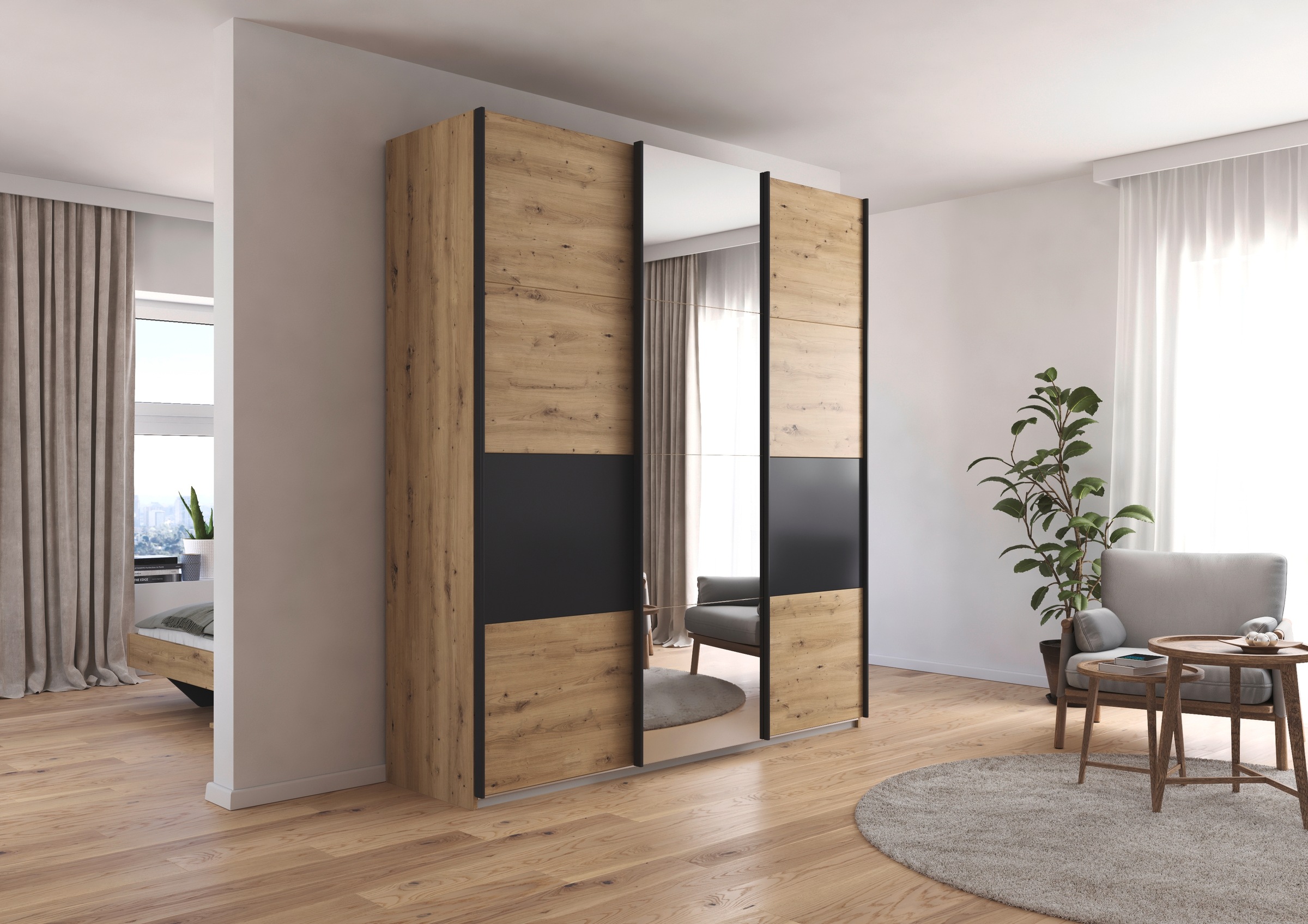 rauch Schwebetürenschrank "Kleiderschrank Schrank Garderobe CORTONA" inkl. günstig online kaufen