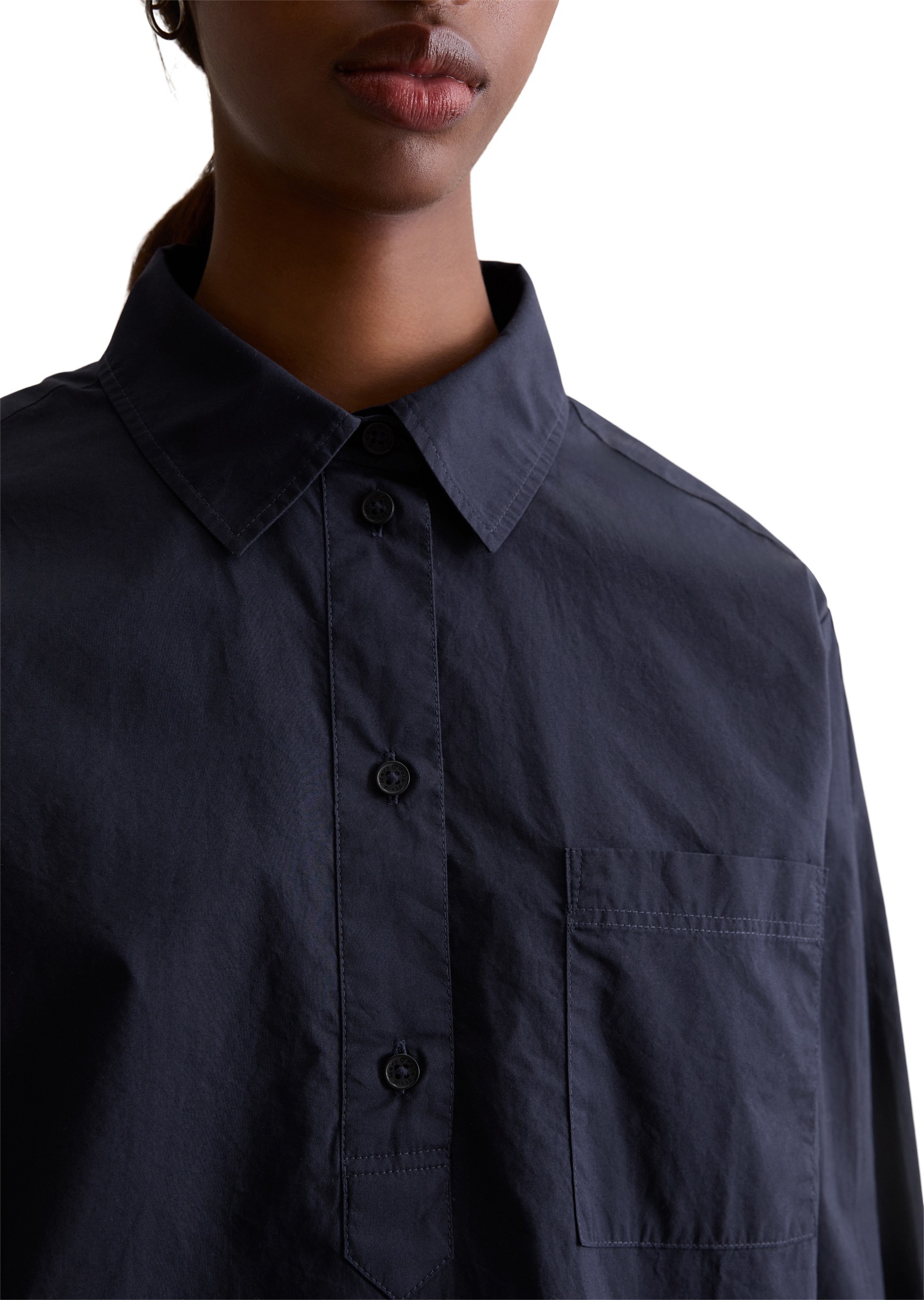 Marc O'Polo DENIM Langarmbluse »aus softem Popeline«