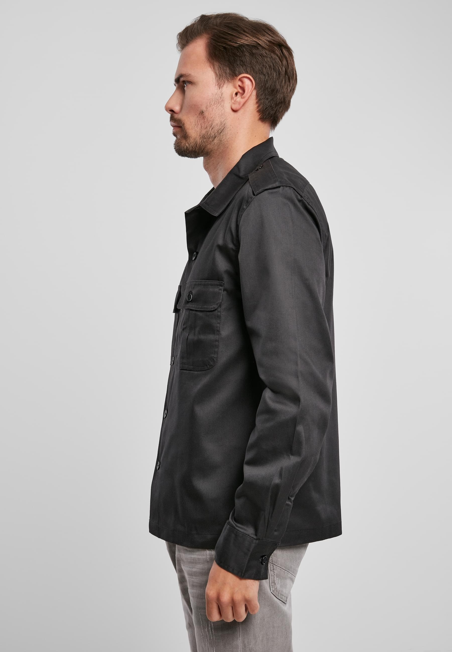 Brandit Langarmhemd »Brandit Herren US Shirt«, (1 tlg.)