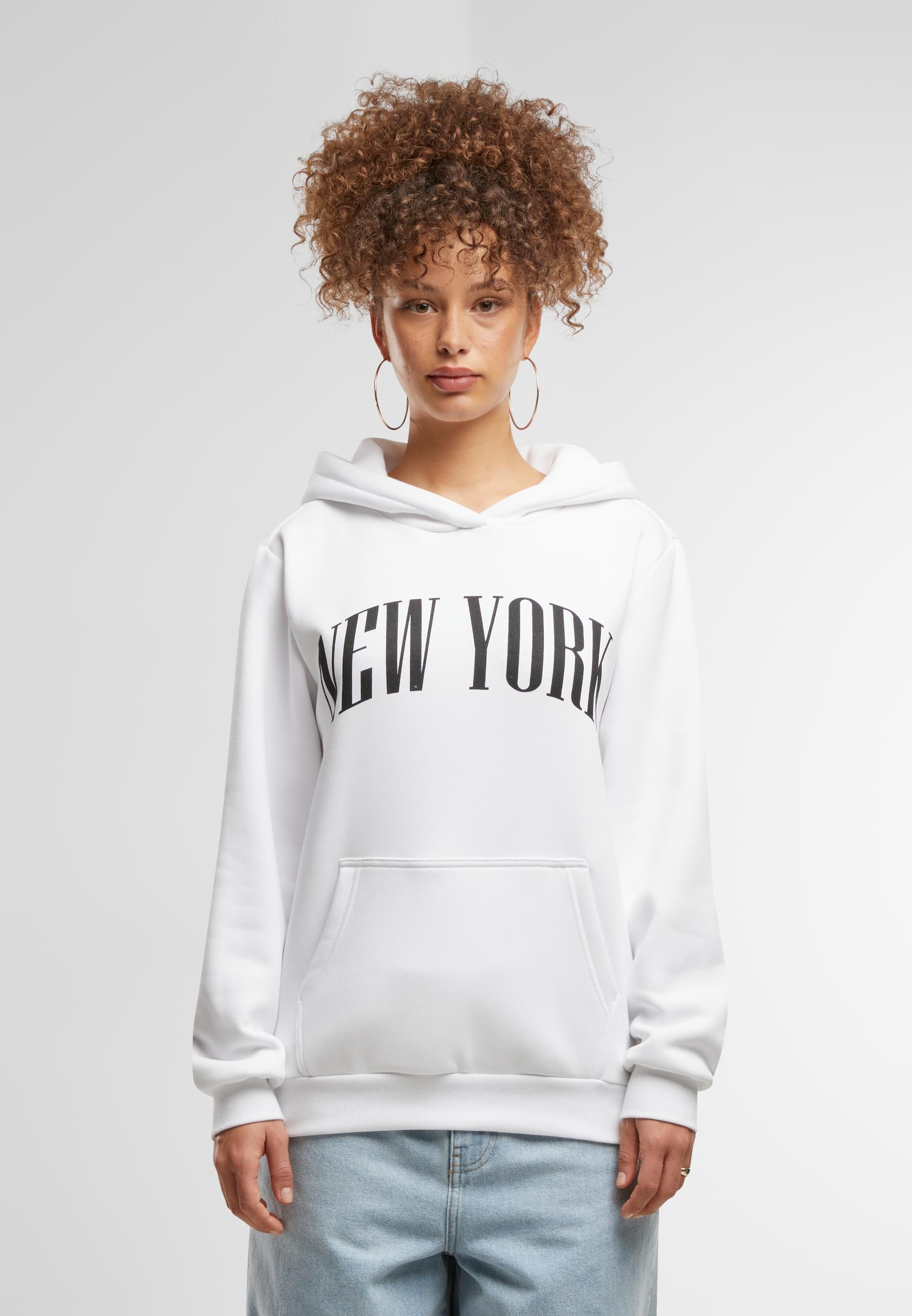 Miss Tee Kapuzenpullover »Miss Tee New York Ladies Fluffy Hoody«, (1 tlg.)