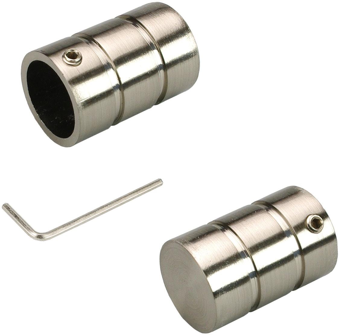 Liedeco Gardinenstangen-Endstück "Zylinder" für Gardinenstangen Ø 16 mm günstig online kaufen