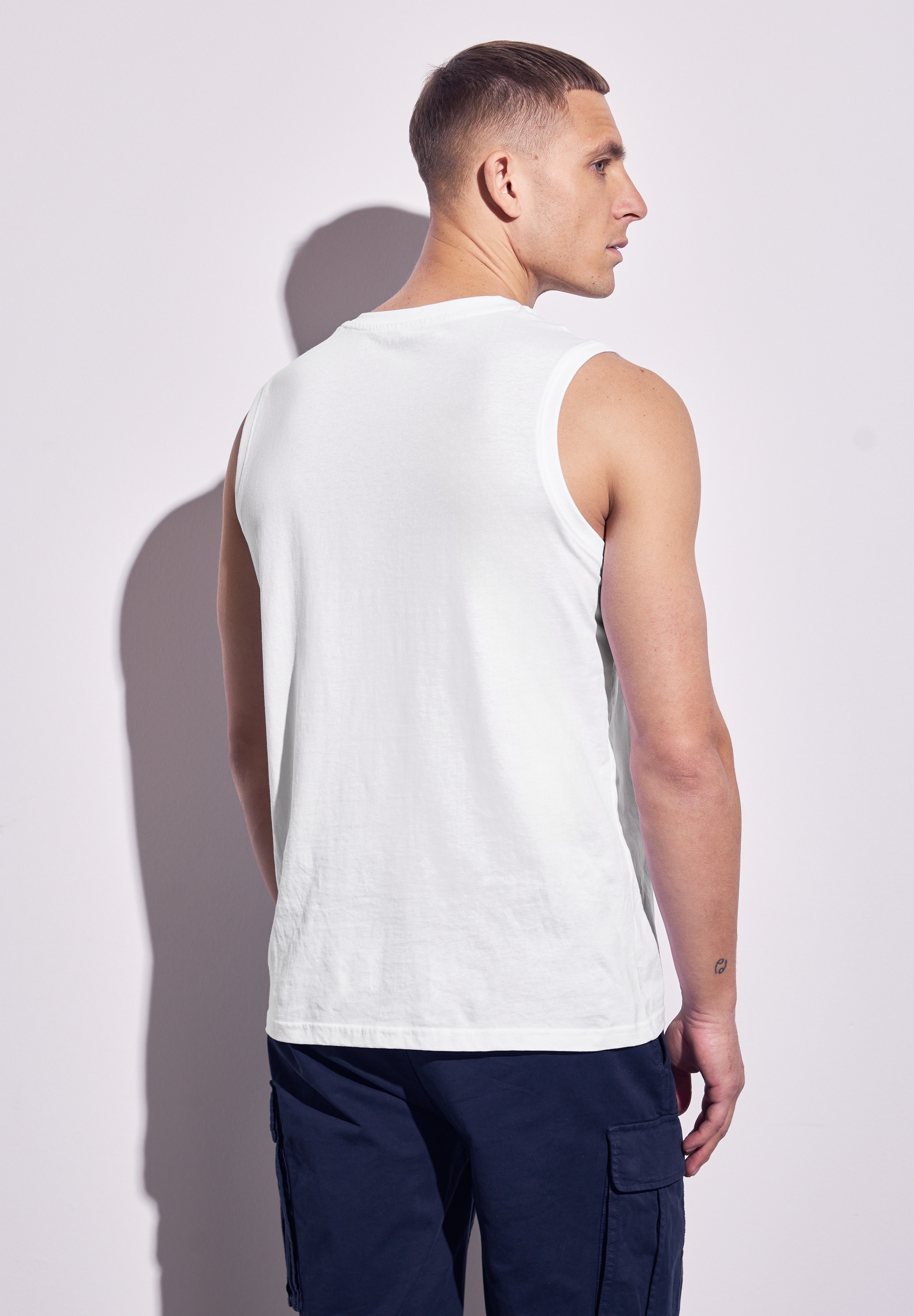 STREET ONE MEN Tanktop, mit Rundhalsausschnitt