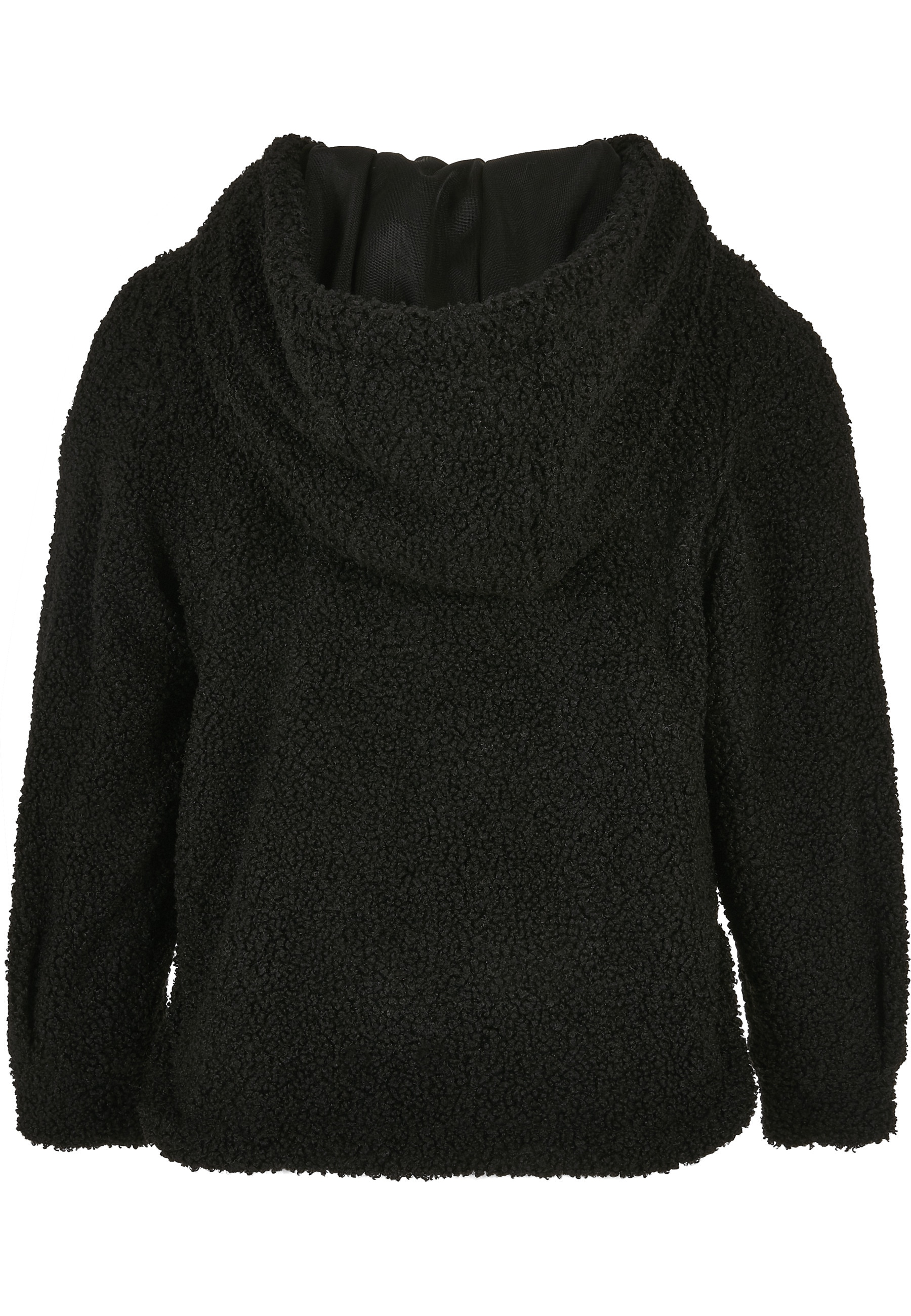 URBAN CLASSICS Winterjacke »Urban Classics Damen Girls Short Sherpa Jacket« 1 Stk. tlg. mit Kapuze