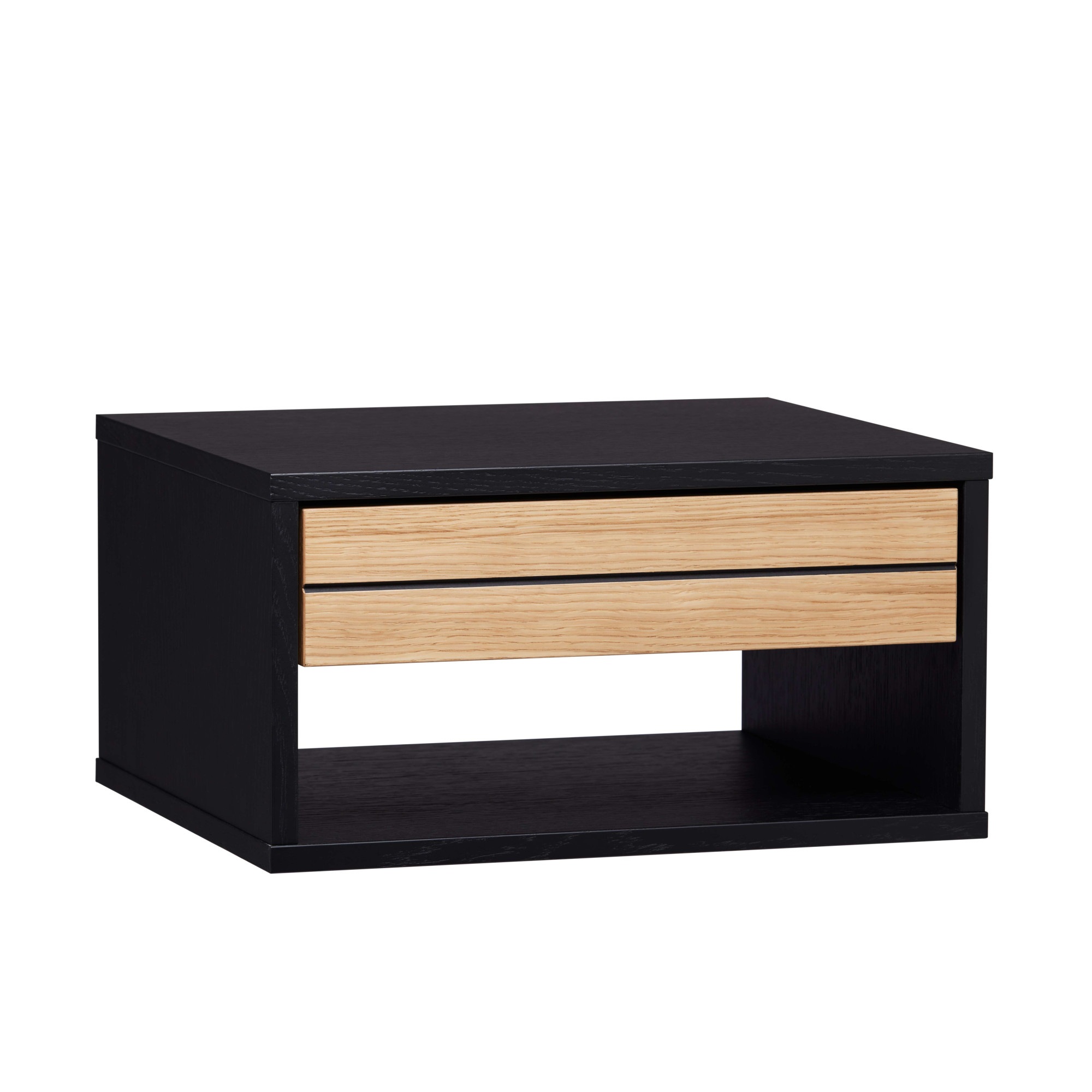 Thumbnail - Woodman Nachttisch "Stripe Nako, Nachtkommode" mit Echtholzfurnier aus Eiche, Breite 42, 8 cm, mit 1 Schublade, FSC