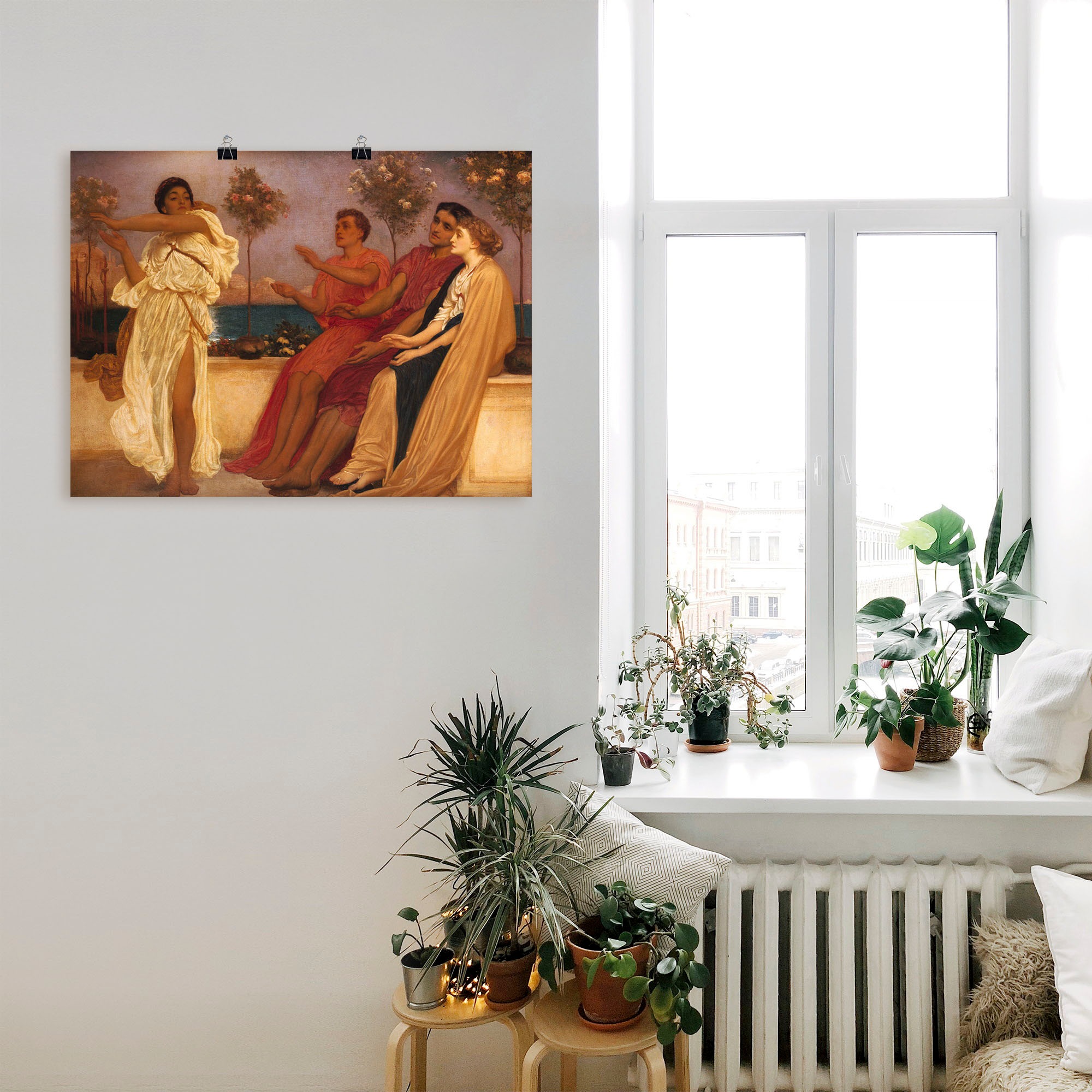 Artland Wandbild »Tanzendes griechisches Mädchen.«, Gruppen & Familien, (1 St.), als Leinwandbild, Poster in verschied. Größen