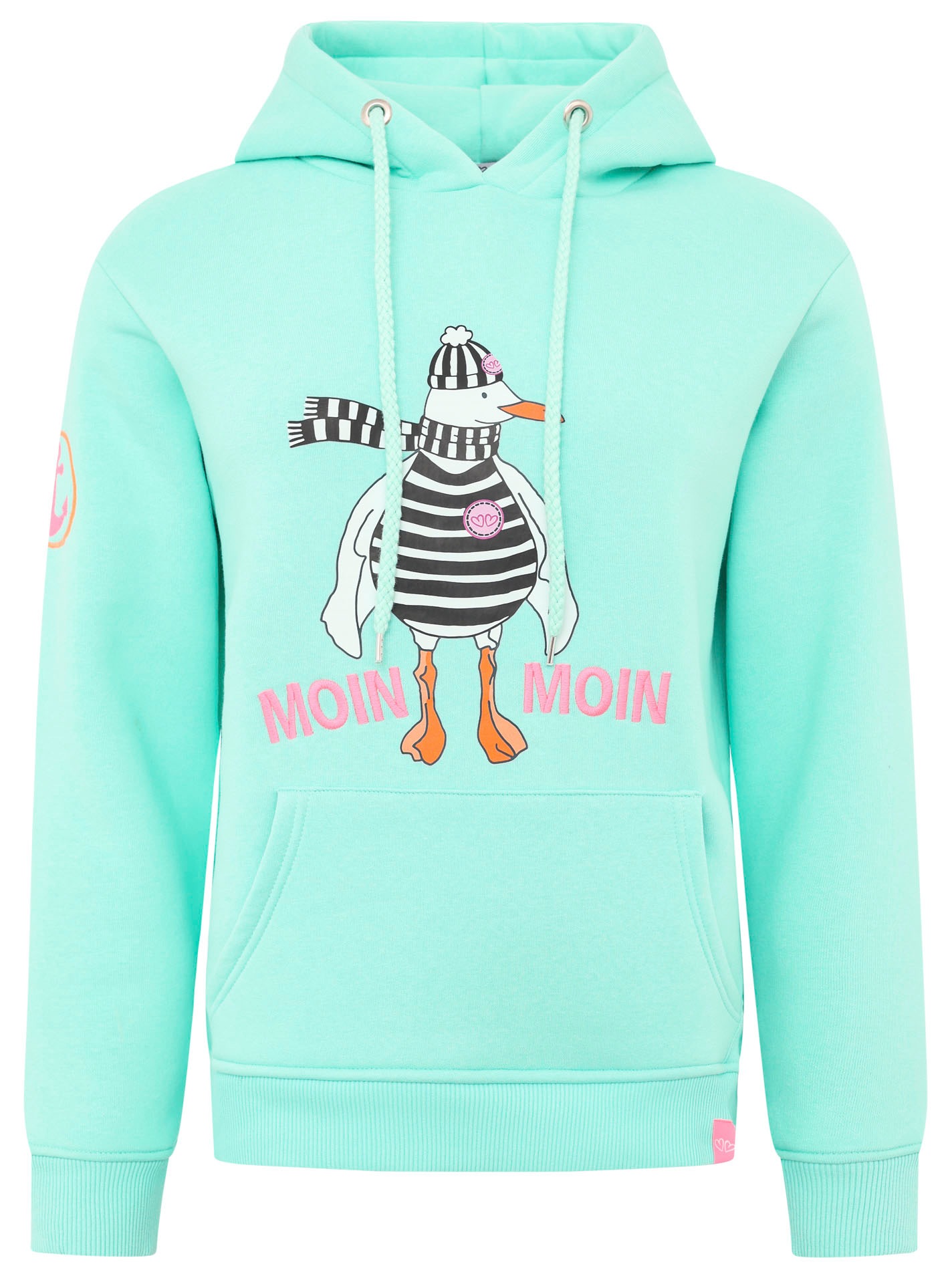 Zwillingsherz Hoodie ""Moin Moin Möwe"", mit nordischem Gruß, lustiger Möwe günstig online kaufen