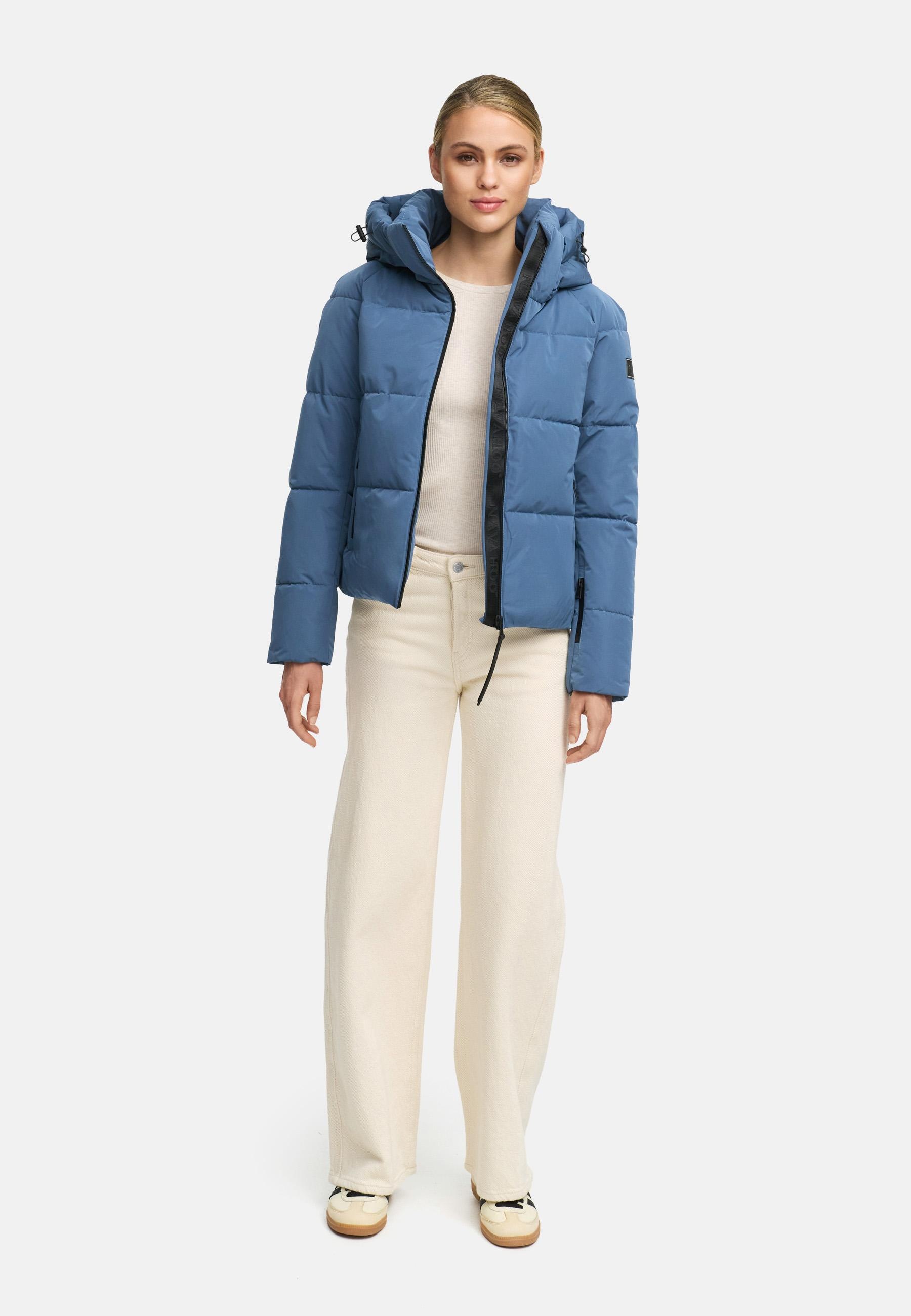 Navahoo Steppjacke »Frostherz XIV«, mit Kapuze, Kurze gesteppte Damen Winterjacke mit abnehmbarer Kapuze