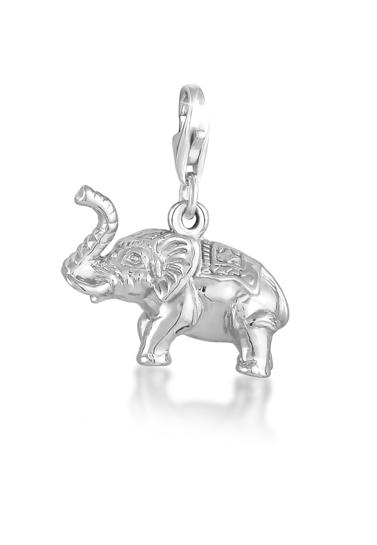 Charm-Einhänger »Anhänger Elefant Tier Reise Verziert 925 Silber«