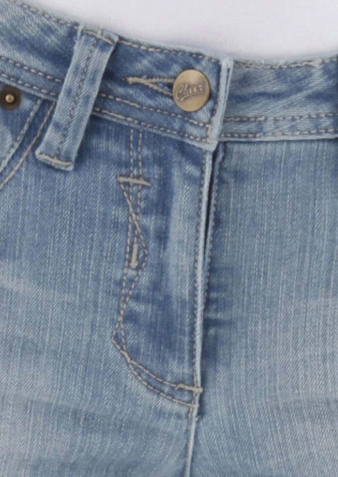 Aniston CASUAL Caprijeans, in Used-Waschung günstig online kaufen