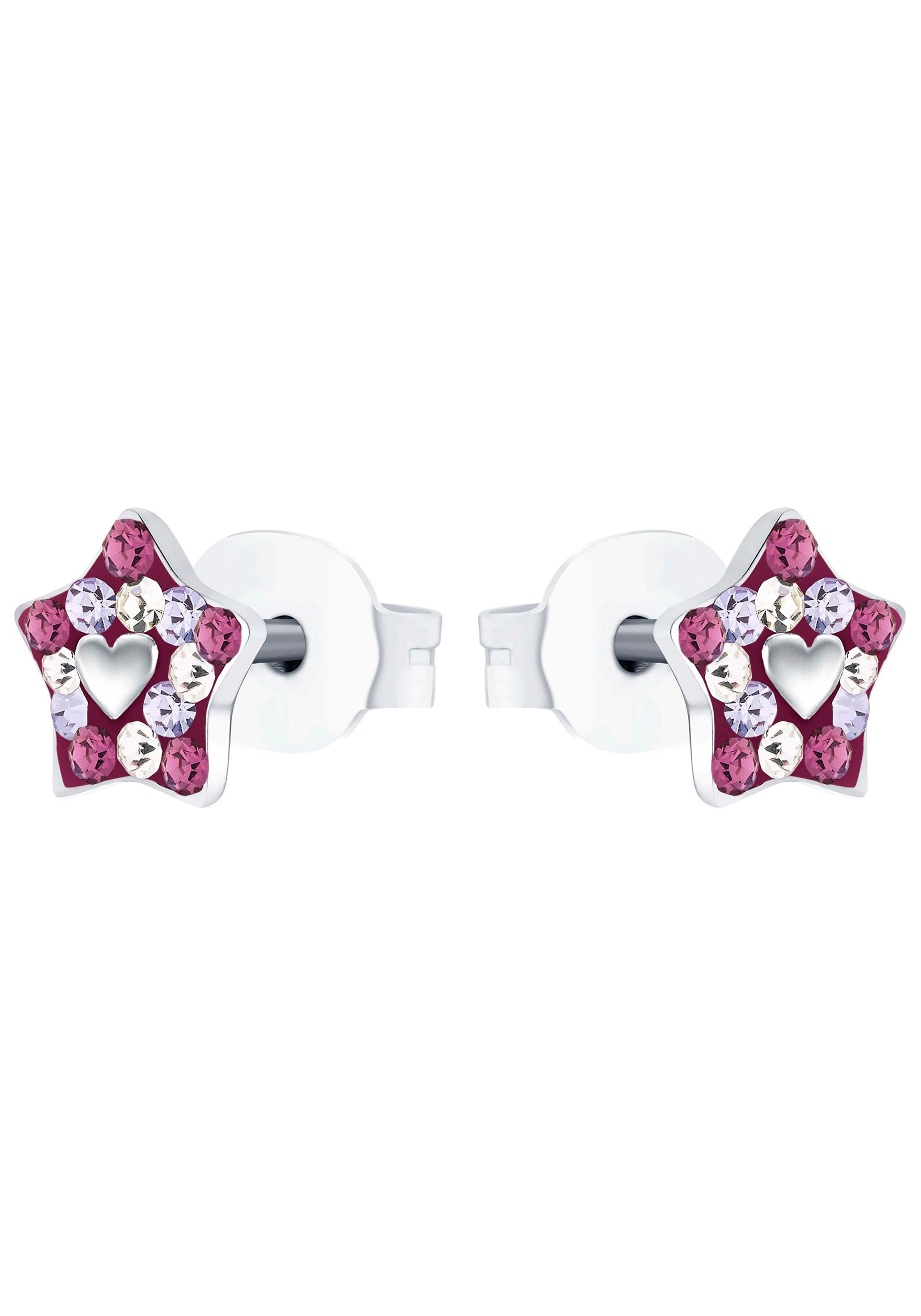 Prinzessin Lillifee Paar Ohrstecker »Stern mit Herz, 2035299«, mit Preciosa  Crystal online bestellen | BAUR