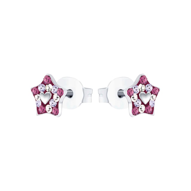 Prinzessin Lillifee Paar Ohrstecker »Stern mit Herz, 2035299«, mit Preciosa  Crystal online bestellen | BAUR