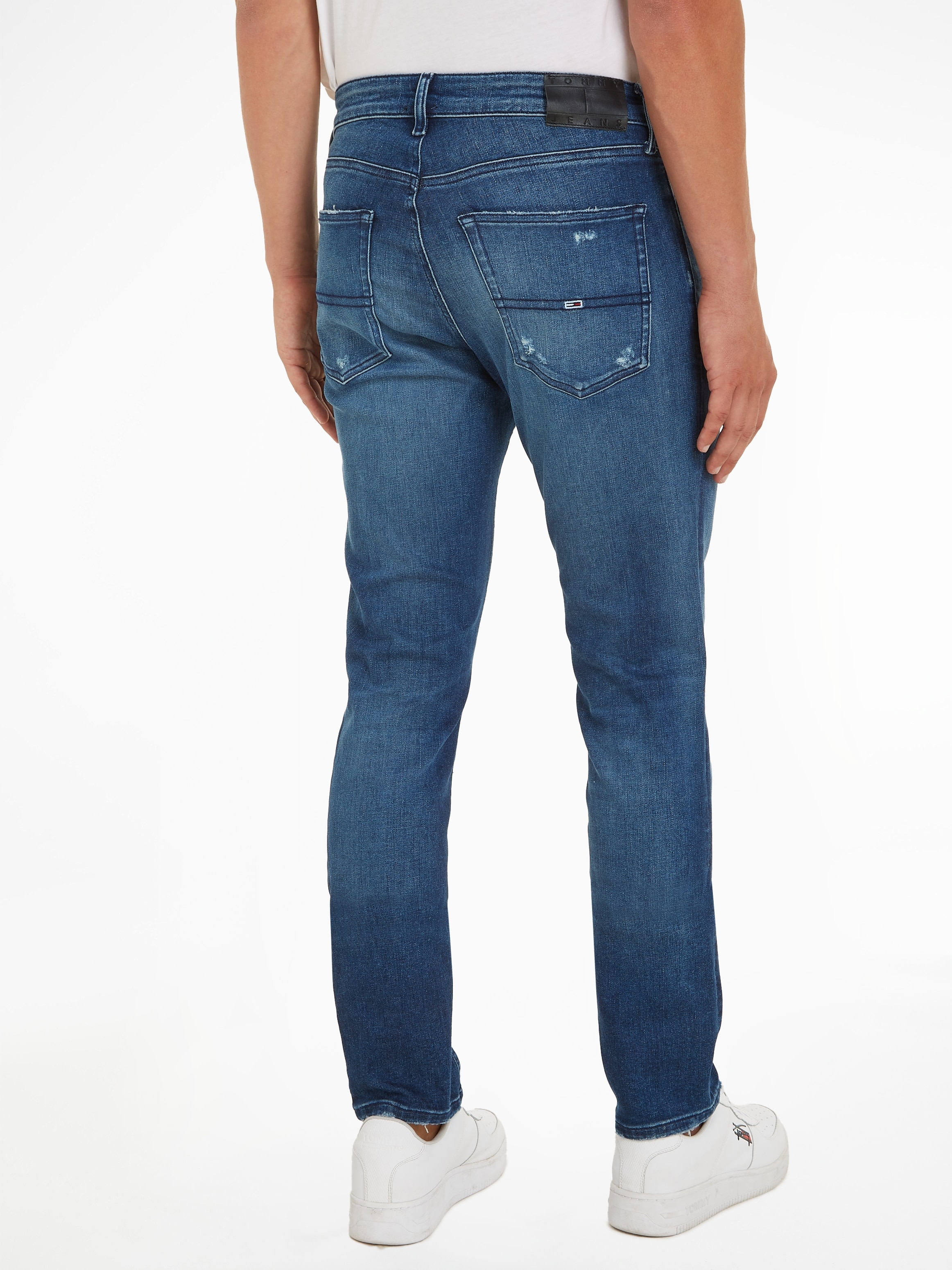 Tommy Jeans Slim-fit-Jeans "SCANTON SLIM", mit Abrieb- und Destroyeddetails günstig online kaufen