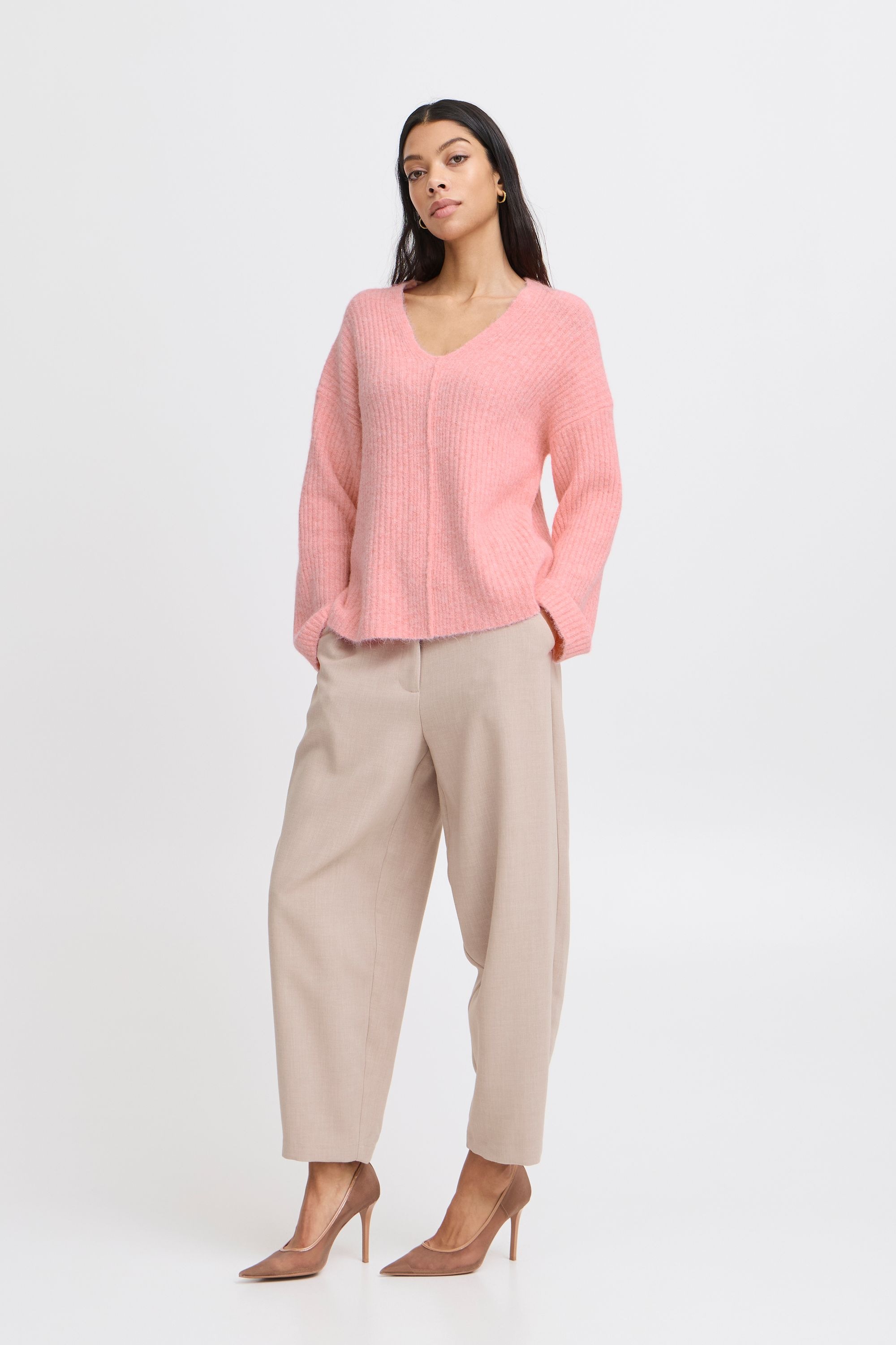 b.young Strickpullover »Strickpullover BYOMEA V-NECK JUMPER -«