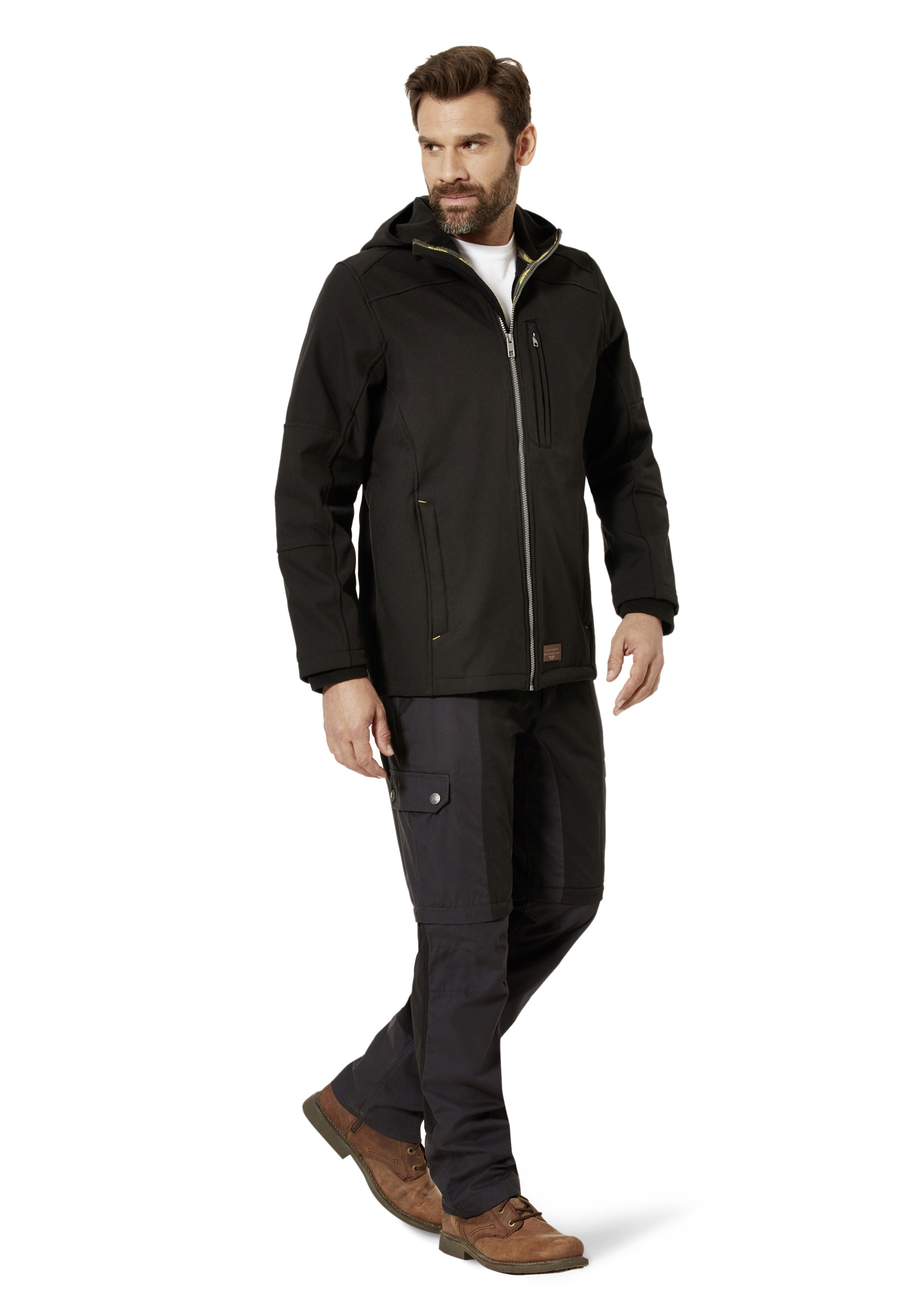 HERO by John Medoox Softshelljacke »Softshell mit Fleecefutter Hero by John Medoox Softshelljacke«, Regular Fit Casual Softshell für Herren