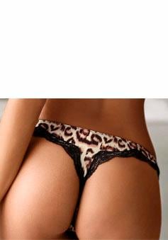 JETTE String, mit Leopardenmuster