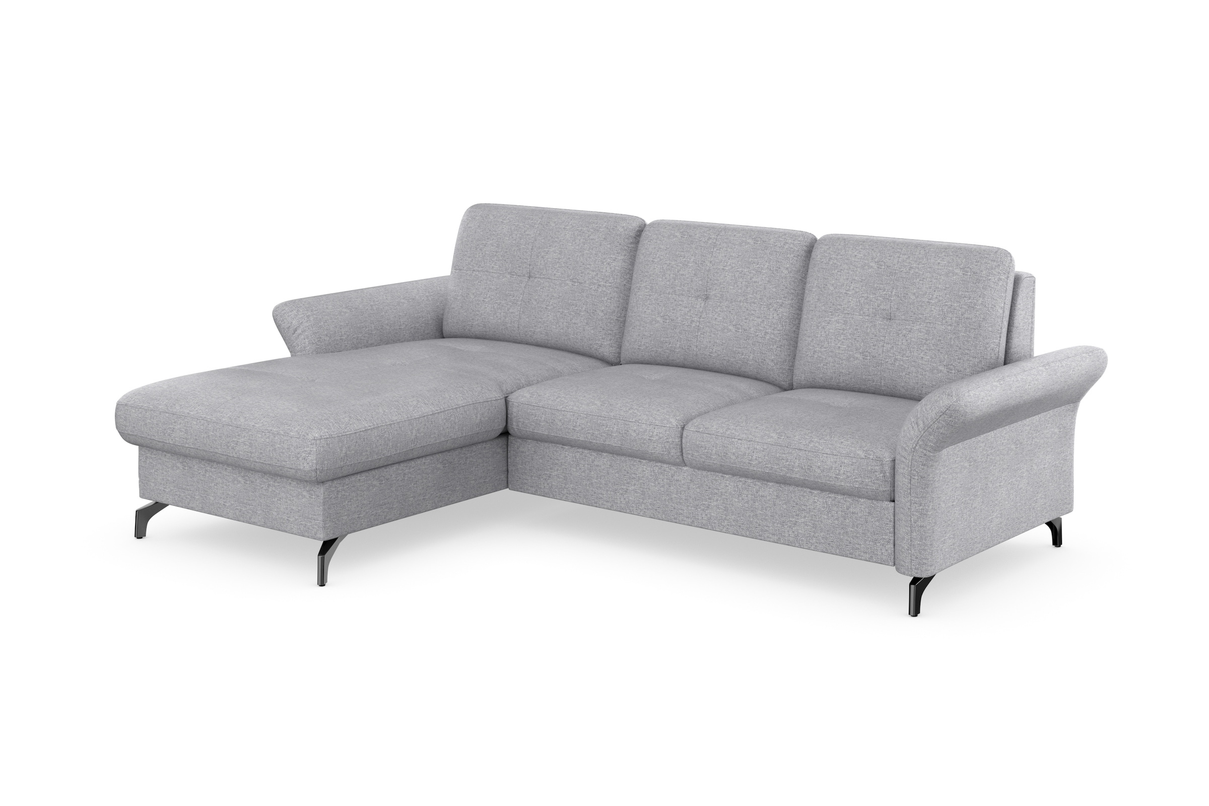 Places of Style Ecksofa »Calando L-Form«, wahlweise mit Bettfunktion, Bettkasten und Armteilfunktion
