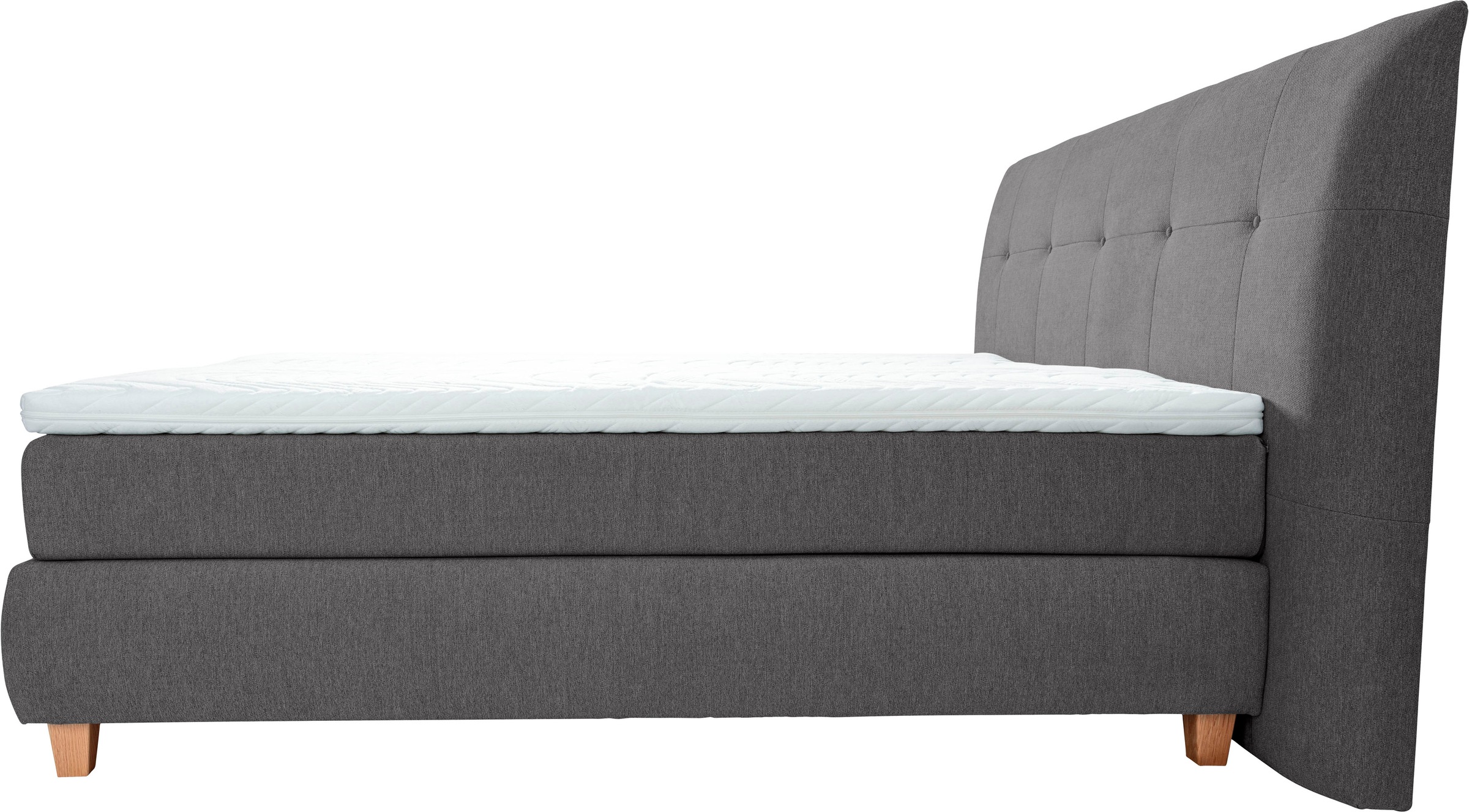 alina Boxspringbett »Luella«, ADA trendline Boxspringbett, inkl. Matratze und Viscoschaum-Topper