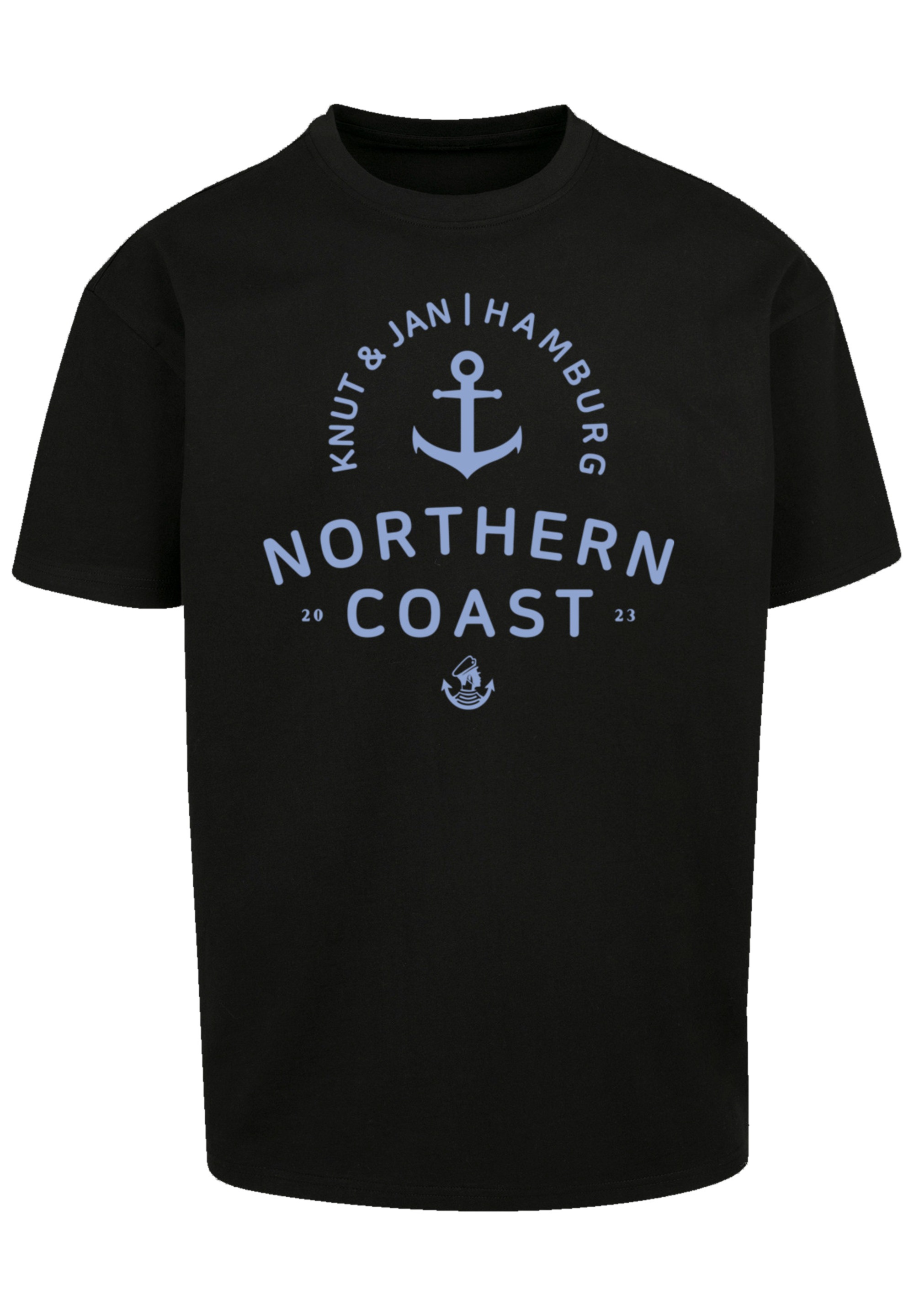 F4NT4STIC T-Shirt »Nordsee Knut & Jan Hamburg«, Print