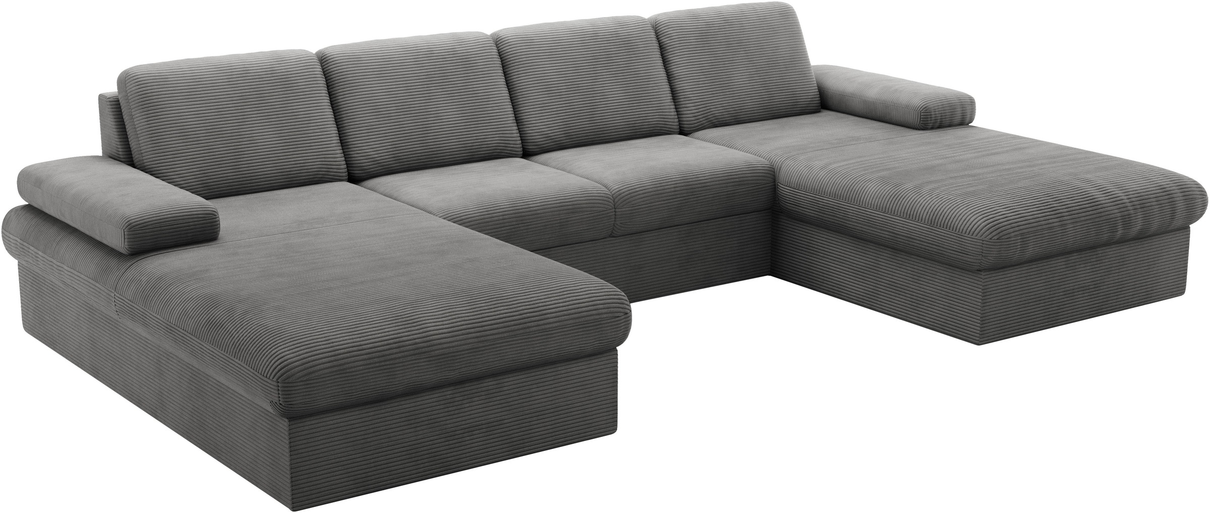 sit&more Wohnlandschaft »Moreno U-Form, B: 309 cm«, mit Armteilverstellung, optional Bettfunktion