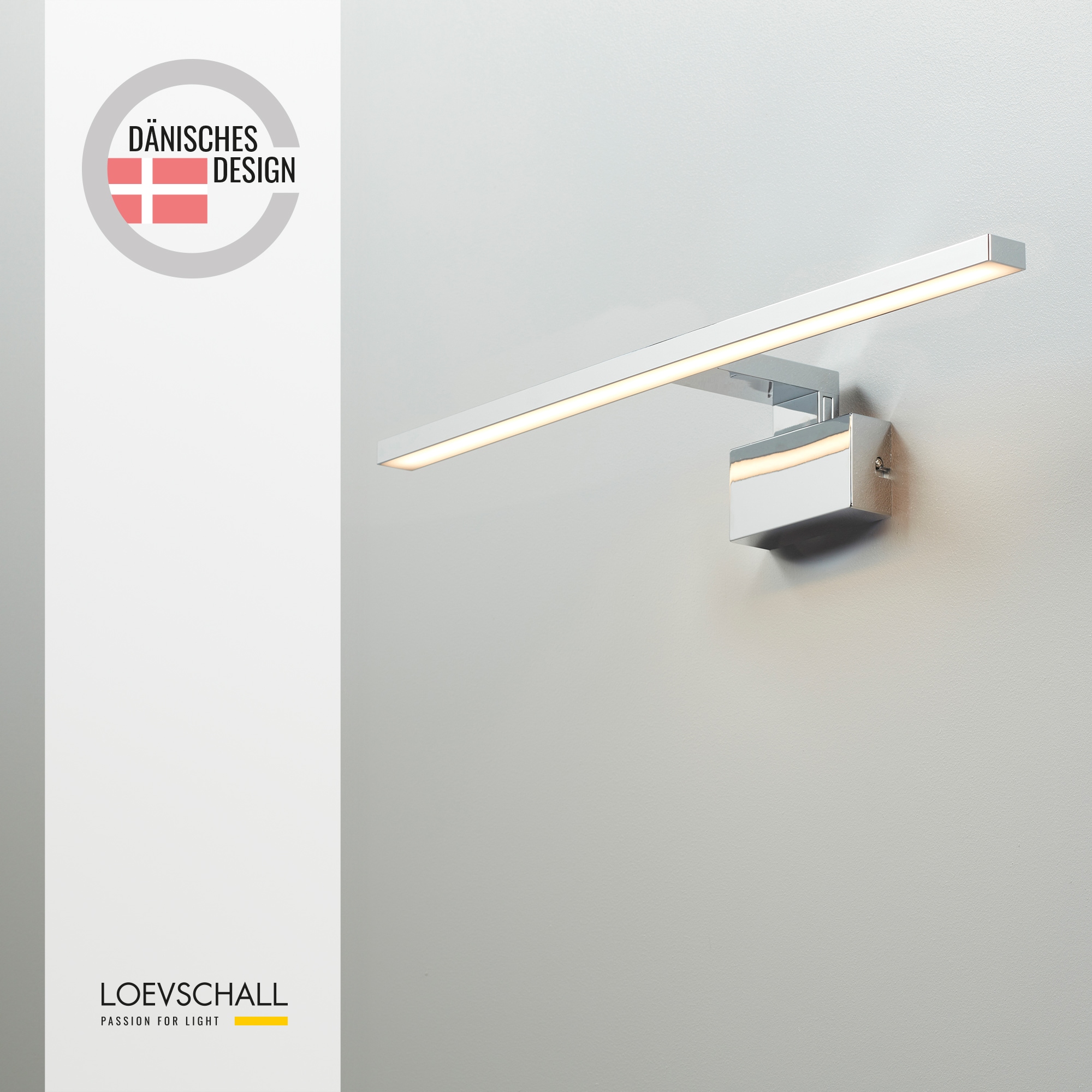 Loevschall Spiegelleuchte »Lagan NextGen, Badezimmer Lampe, LED Spiegelleuchte«, Leuchtmittel LED-Modul | LED fest integriert, Spiegellampen für das Bad