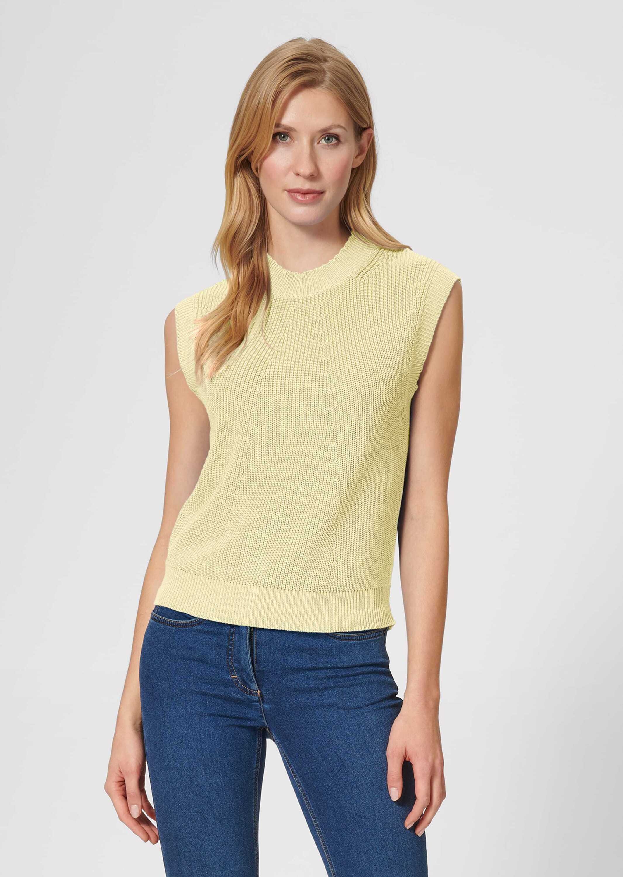 MADELEINE Longpullover »Pullunder Pullunder mit Stehkragen«
